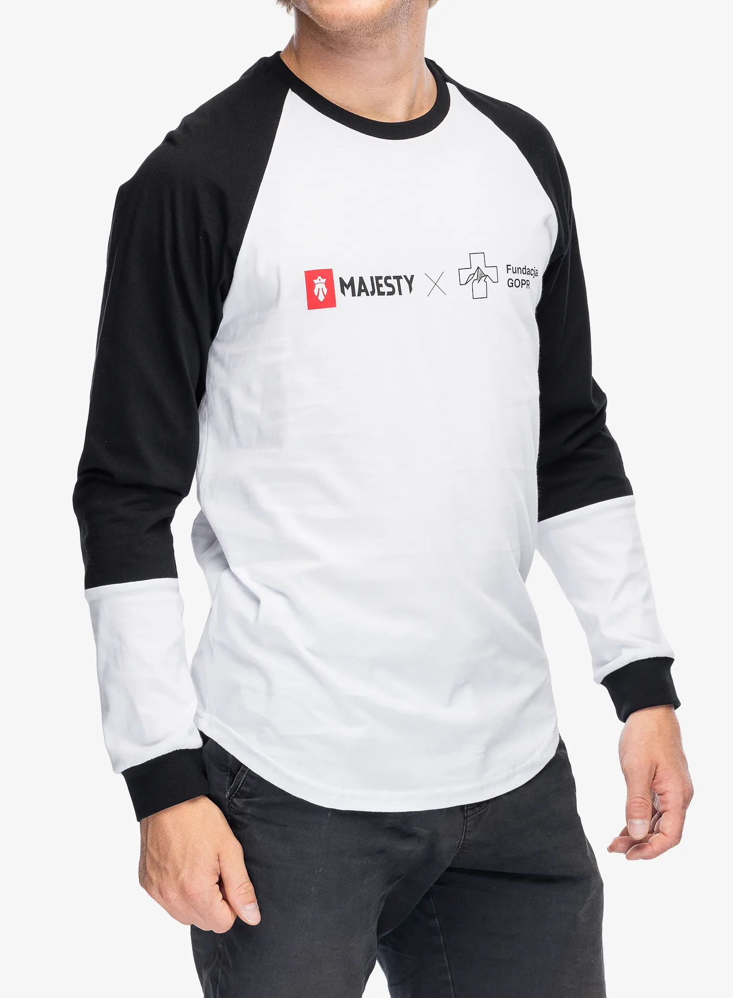 Majica dugih rukava Majesty Fundacja GOPR Help and Protect LS - white