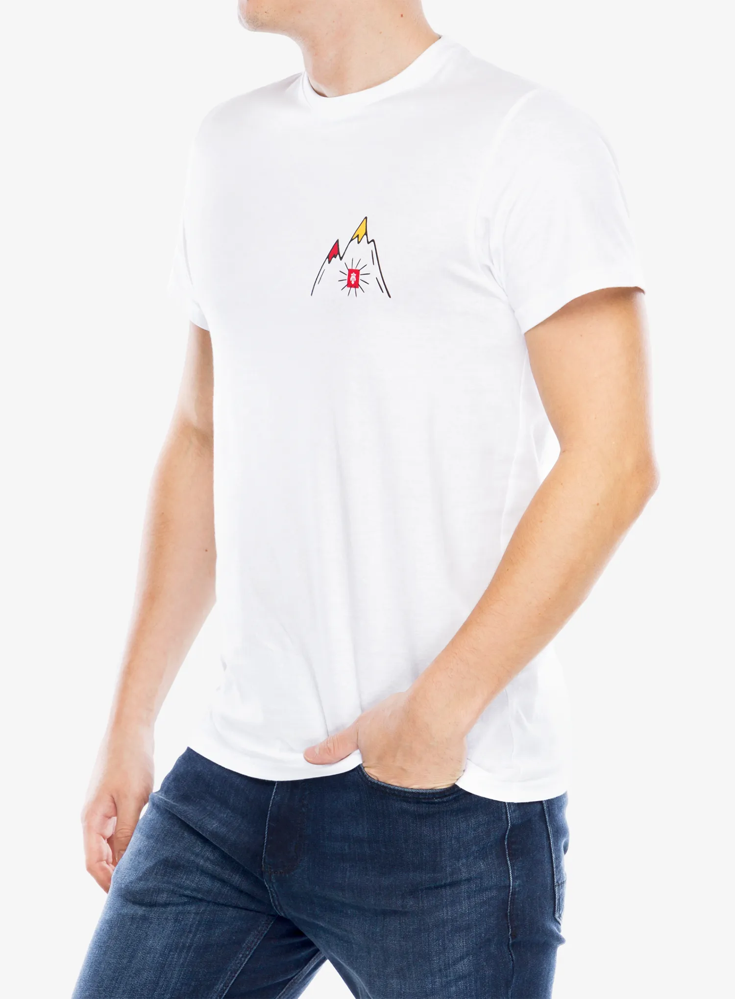 Pamučna majica Majesty Mountain T-Shirt - white