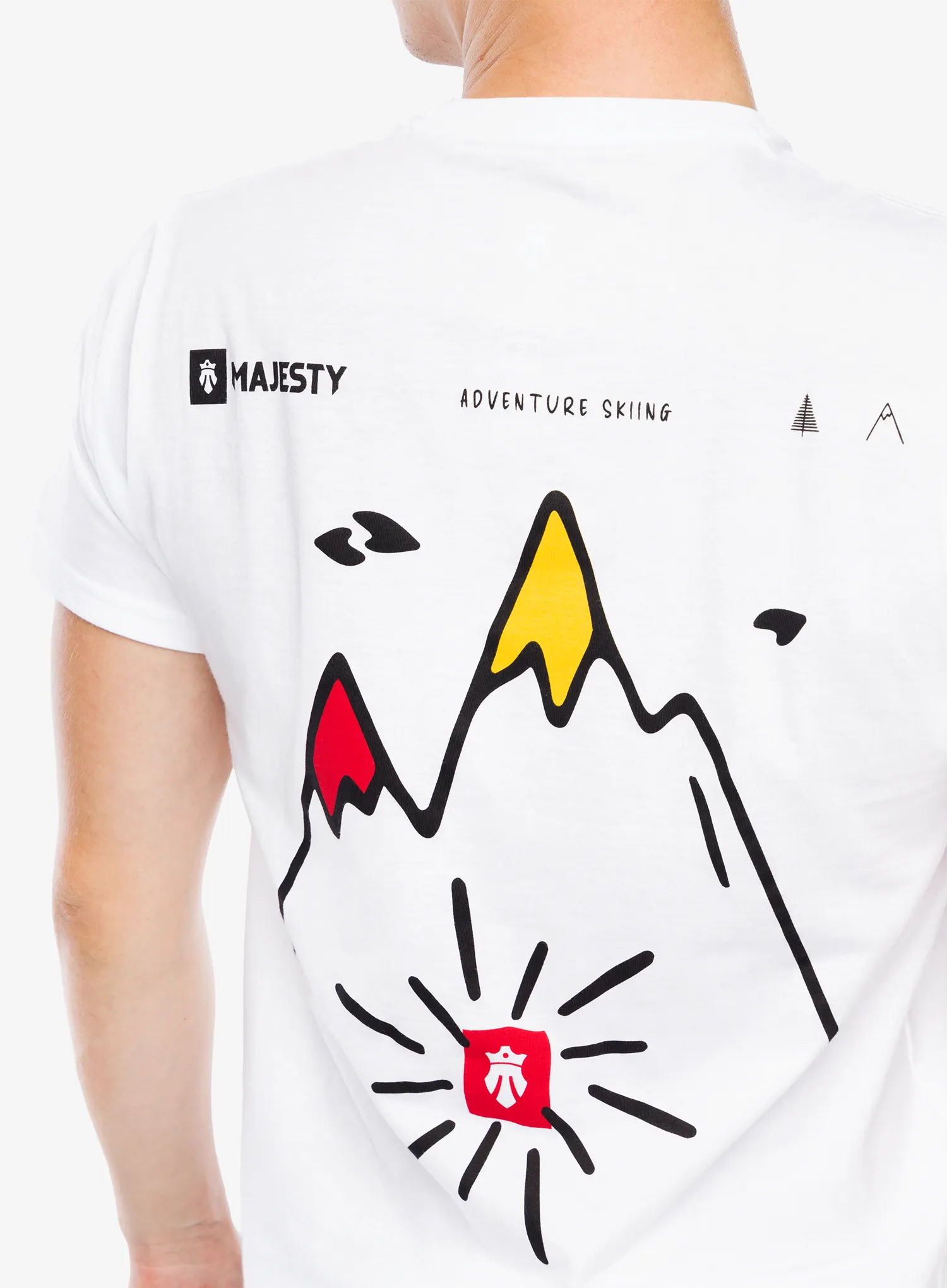 Pamučna majica Majesty Mountain T-Shirt - white