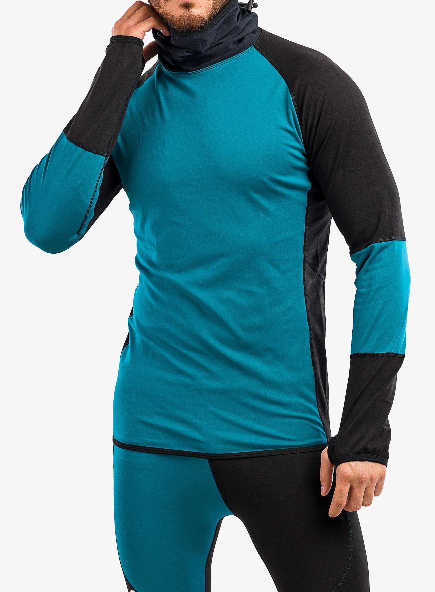 Termoaktivna dukserica Majesty Surface Base Layer Top - black/green