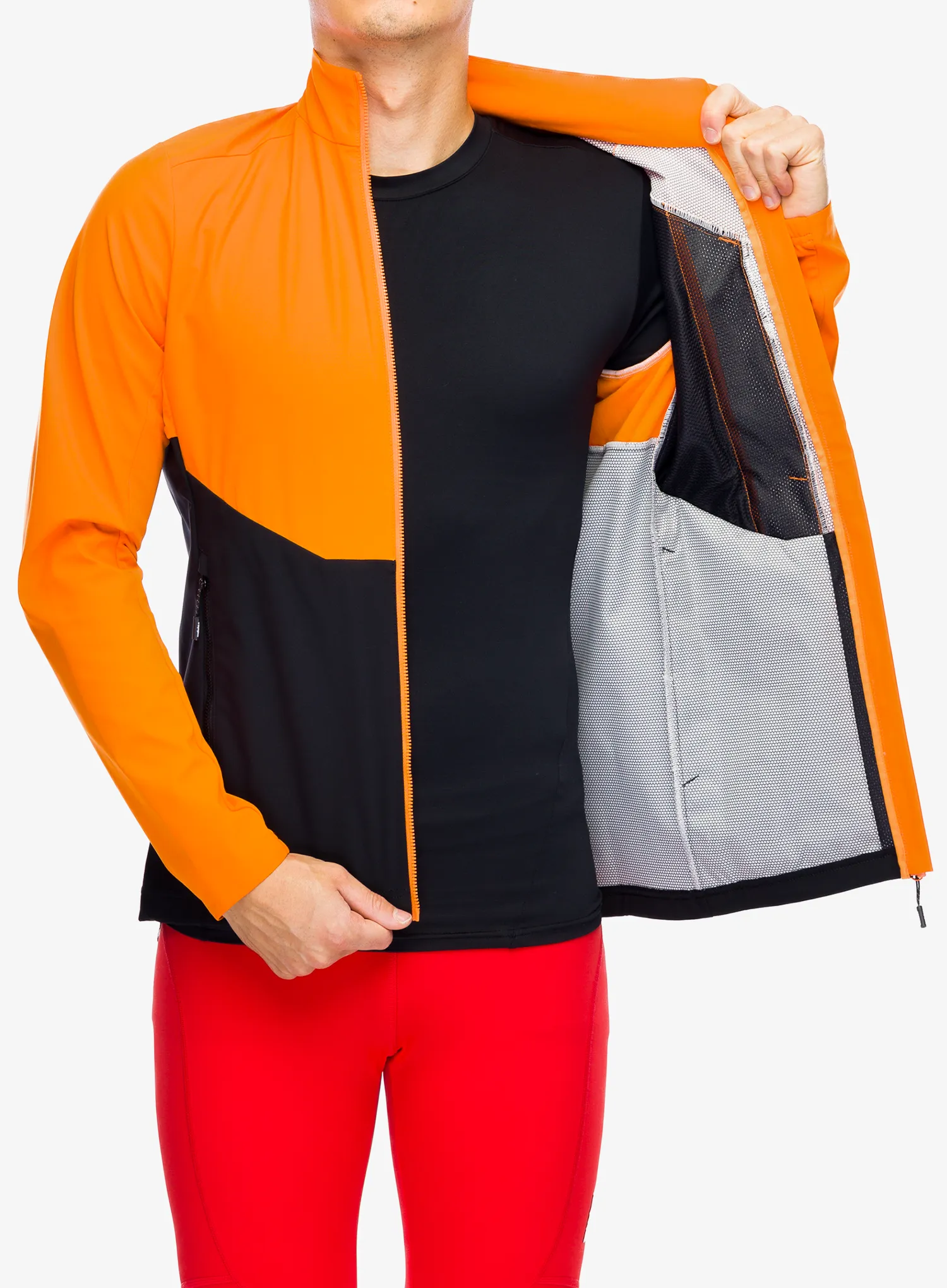 Softshell jakna Maloja Alpel - orange sun multi