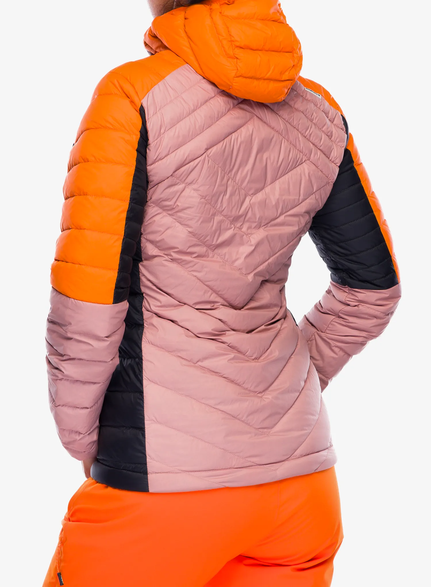 Ženska perjana jakna Maloja Argentera - mauve multi