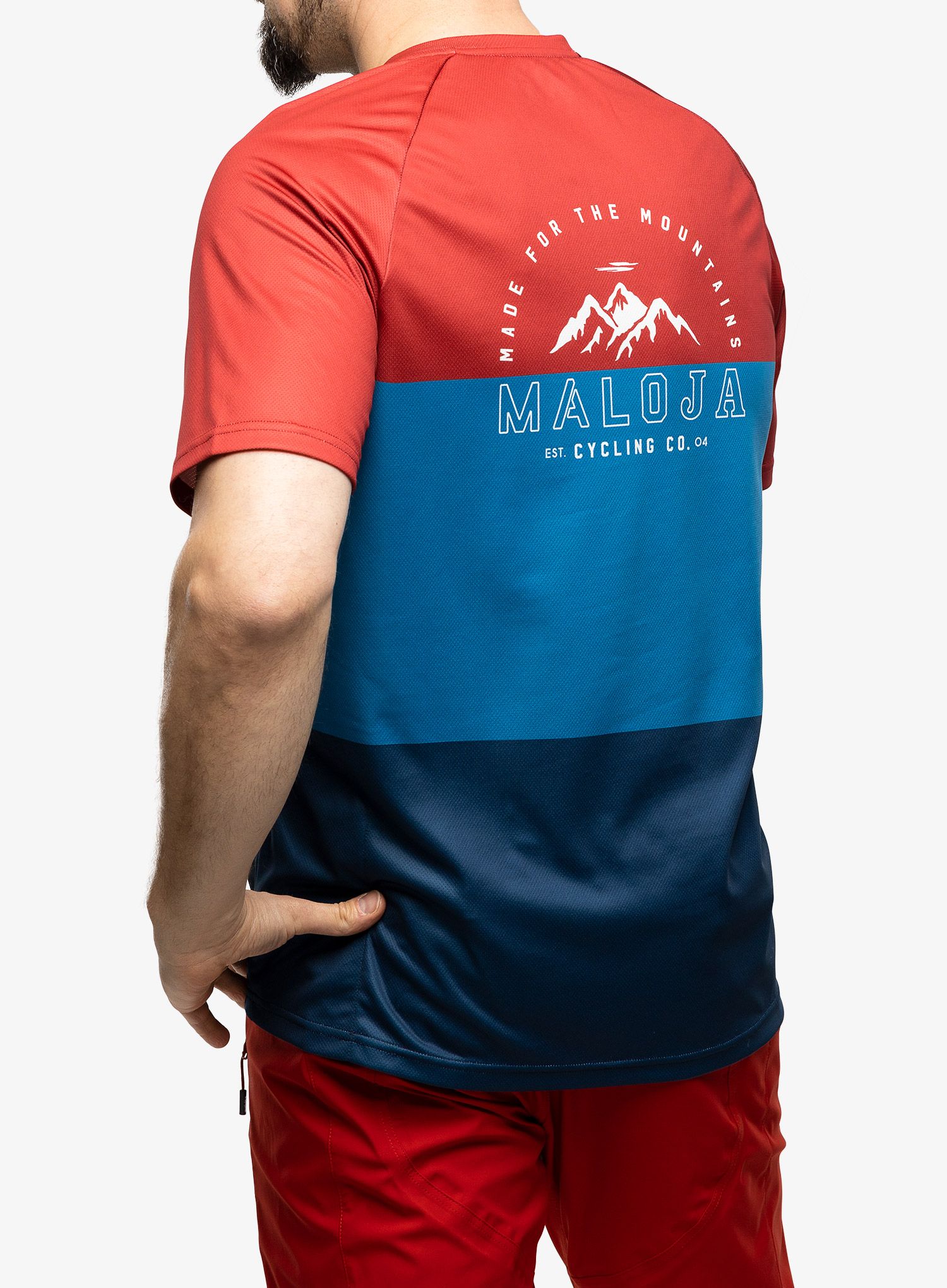 MTB majica Maloja Baretti Multi - midnight multi