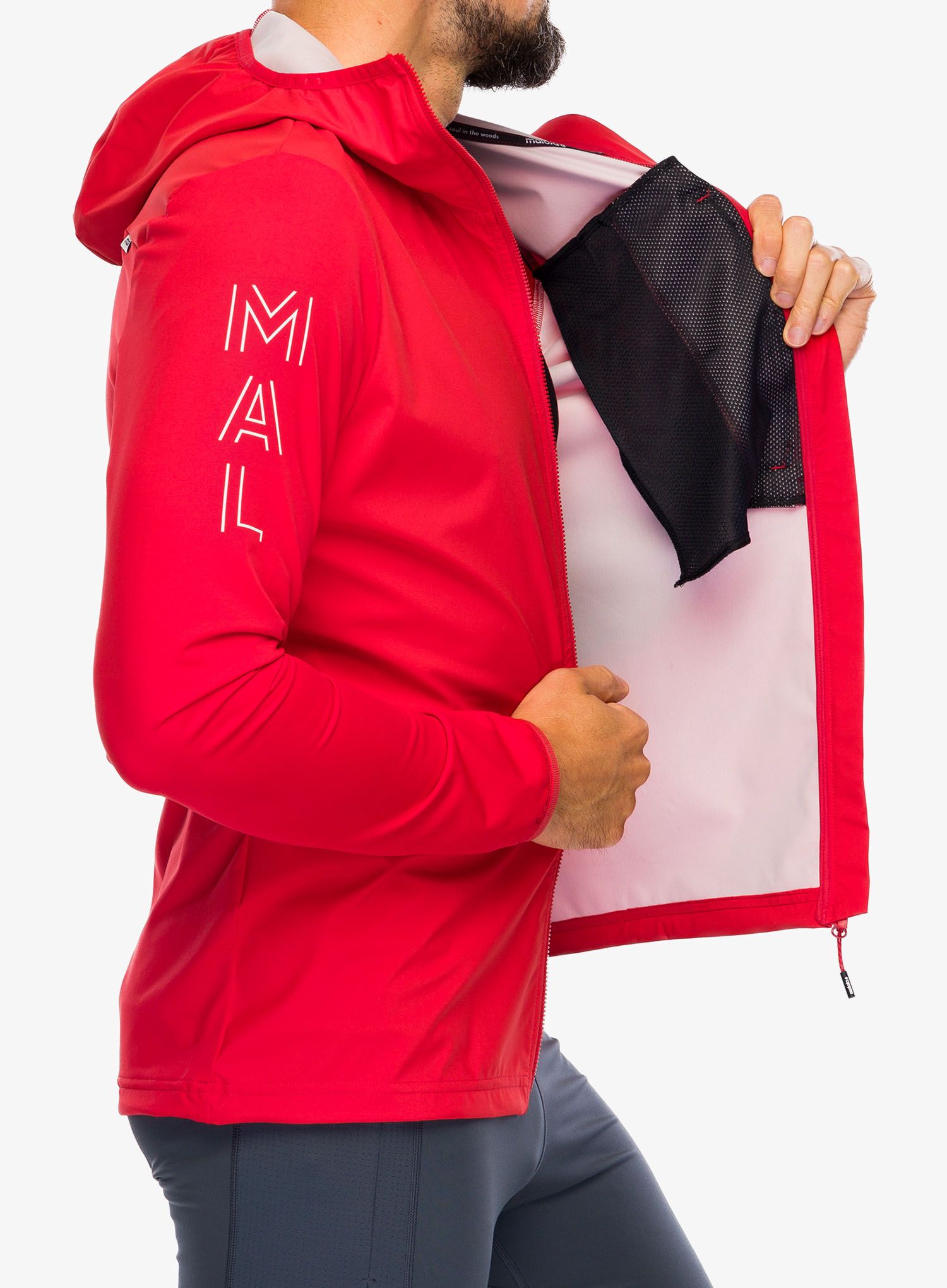 Softshell jakna Maloja Beifuss - fire red