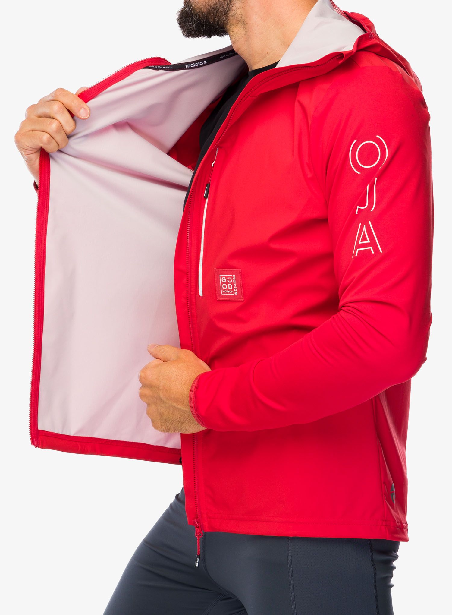 Softshell jakna Maloja Beifuss - fire red