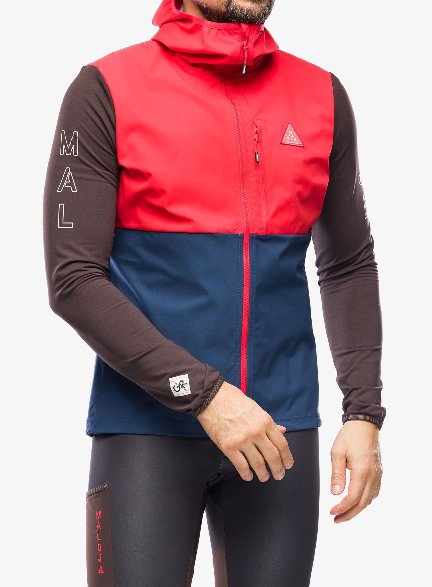 Softshell jakna Maloja Beifuss - midnight multi