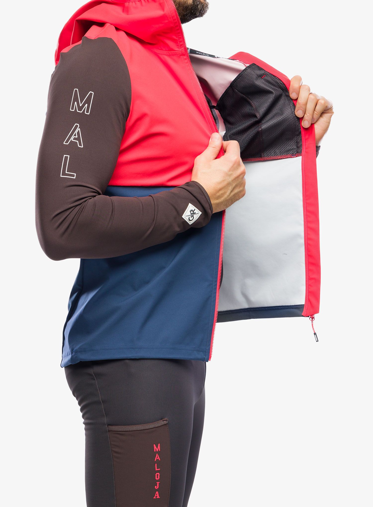 Softshell jakna Maloja Beifuss - midnight multi