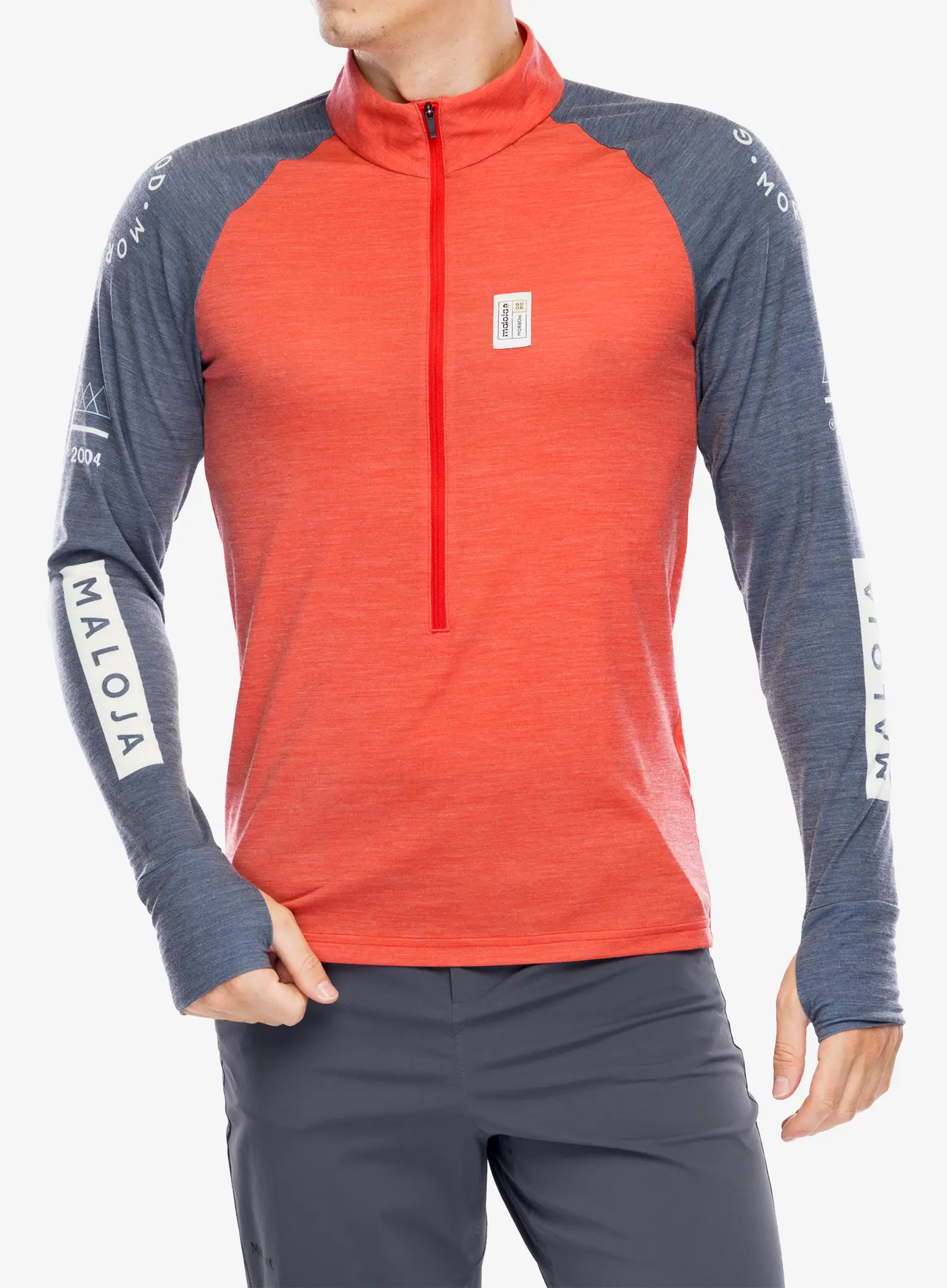 Dukserica Maloja Bogone - fire red multi