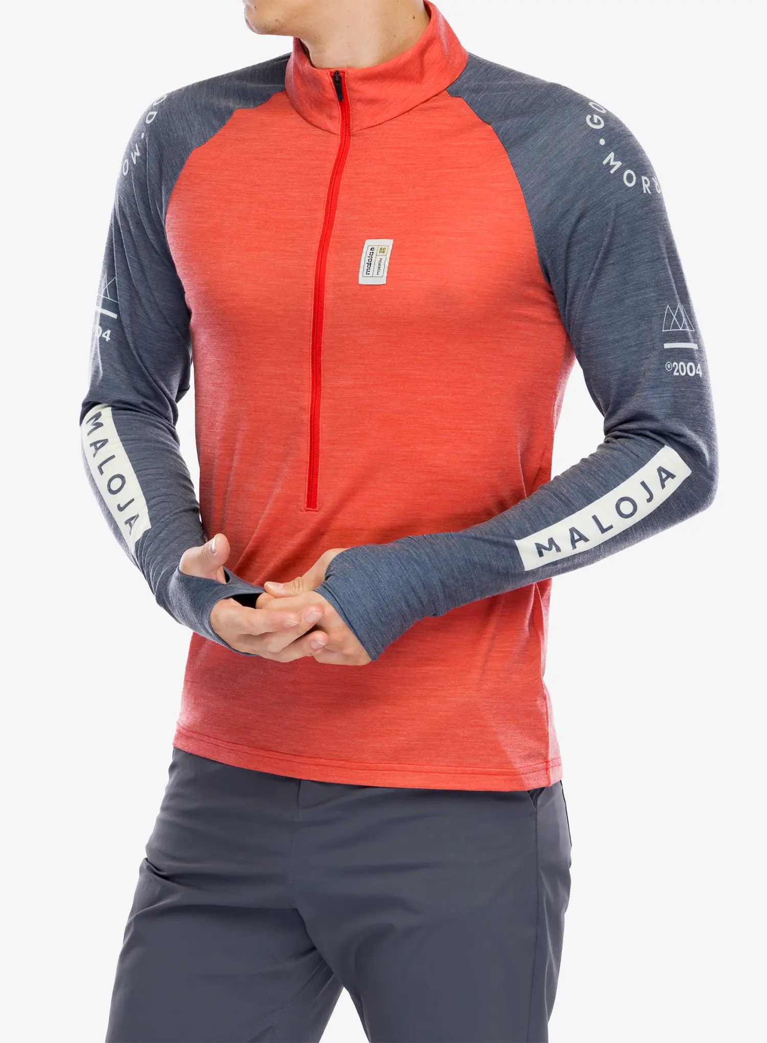Dukserica Maloja Bogone - fire red multi