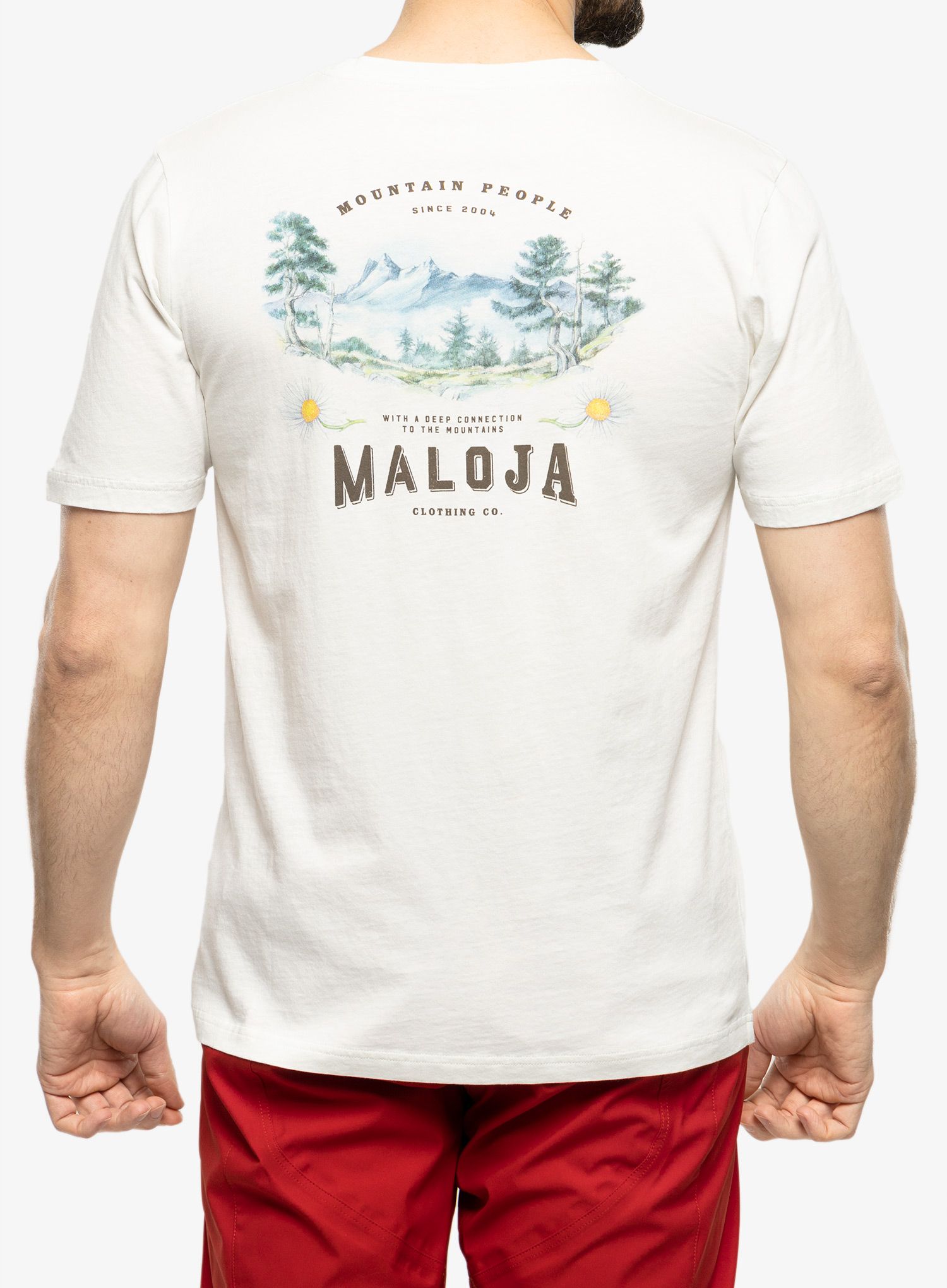 Pamučna majica Maloja Brandhorn - glacier milk