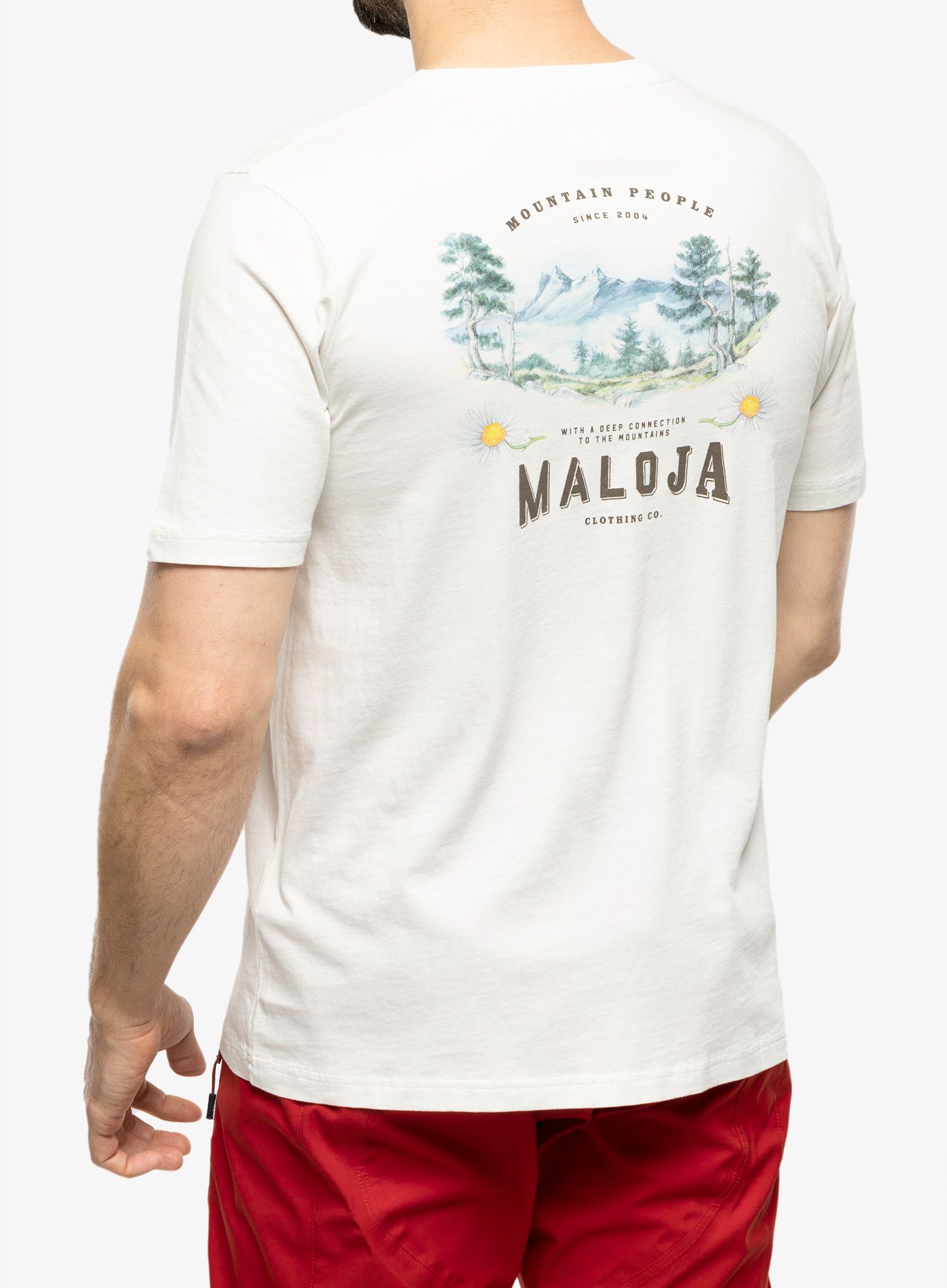 Pamučna majica Maloja Brandhorn - glacier milk