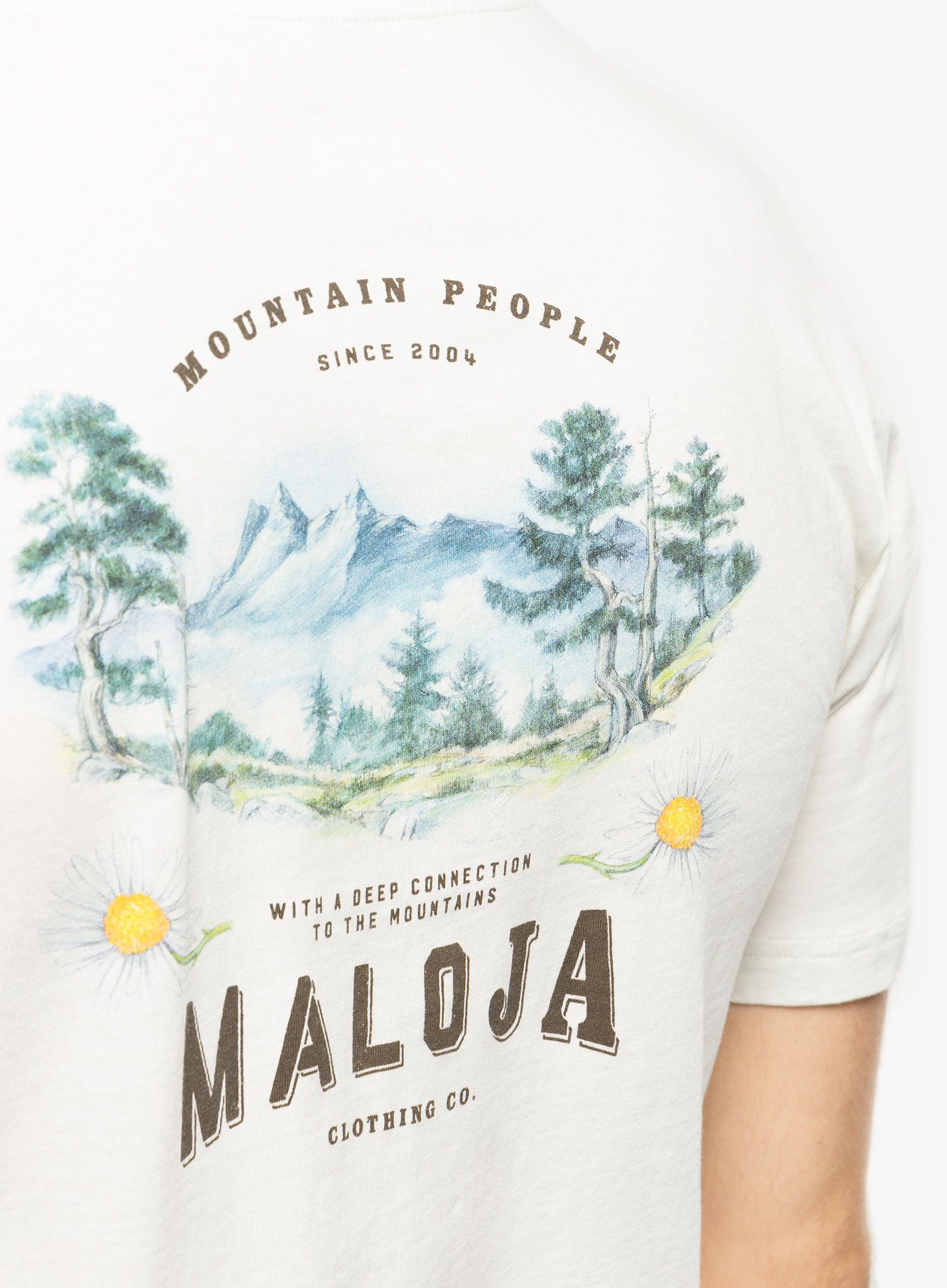 Pamučna majica Maloja Brandhorn - glacier milk