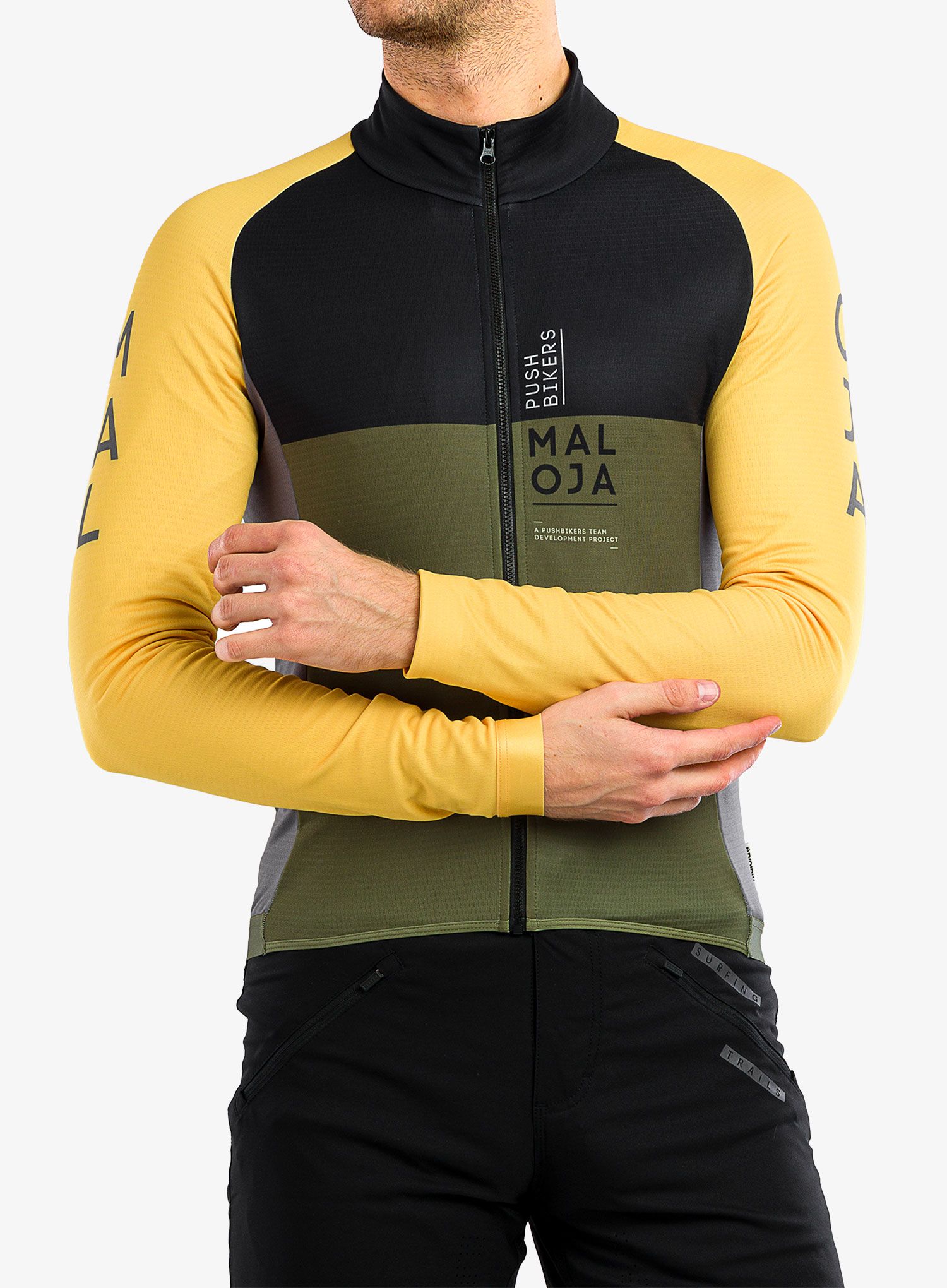 Biciklistička dukserica Maloja Cagno - moss multi
