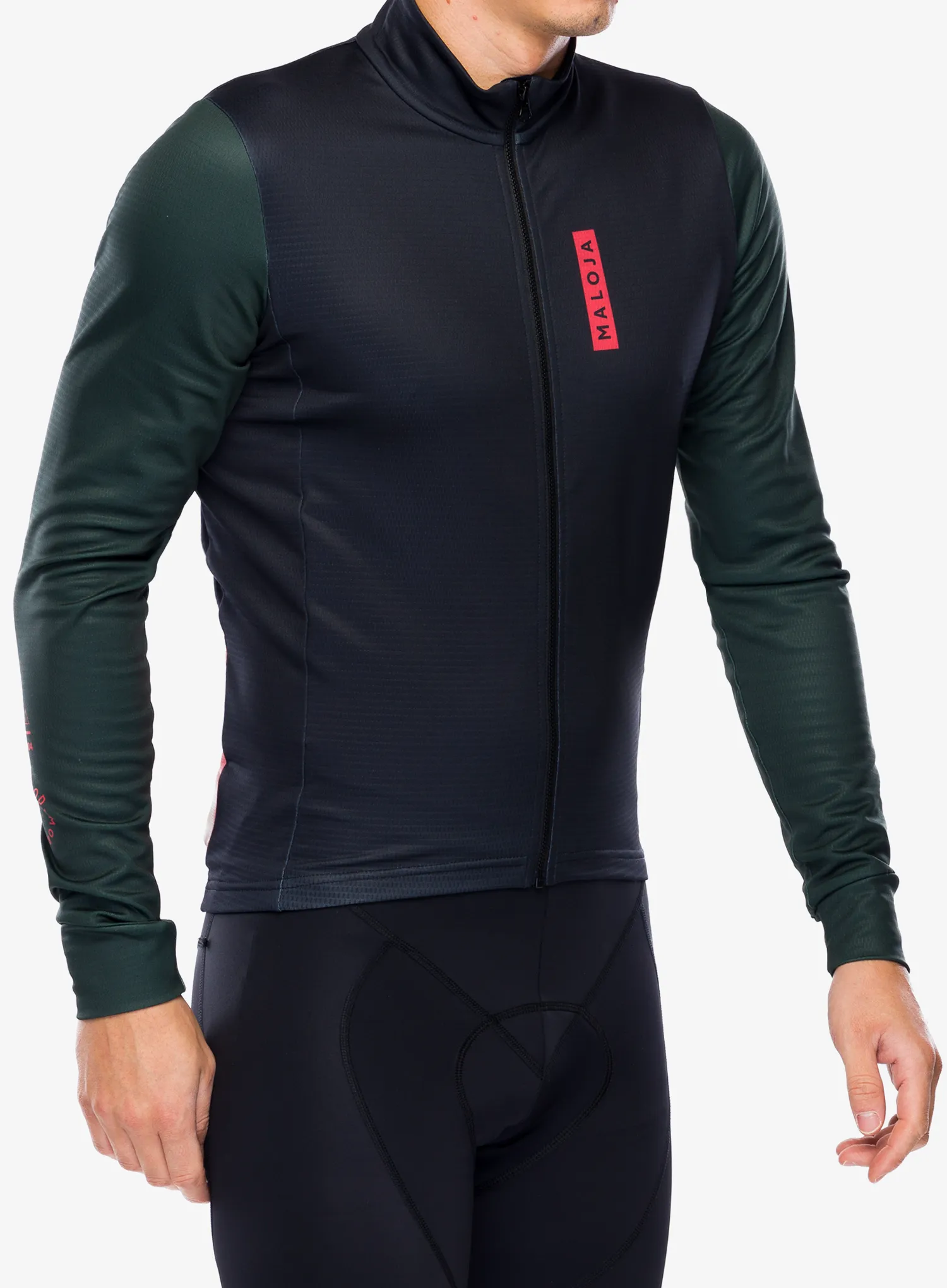 Biciklistička dukserica Maloja Grumes 1/1 - deep black
