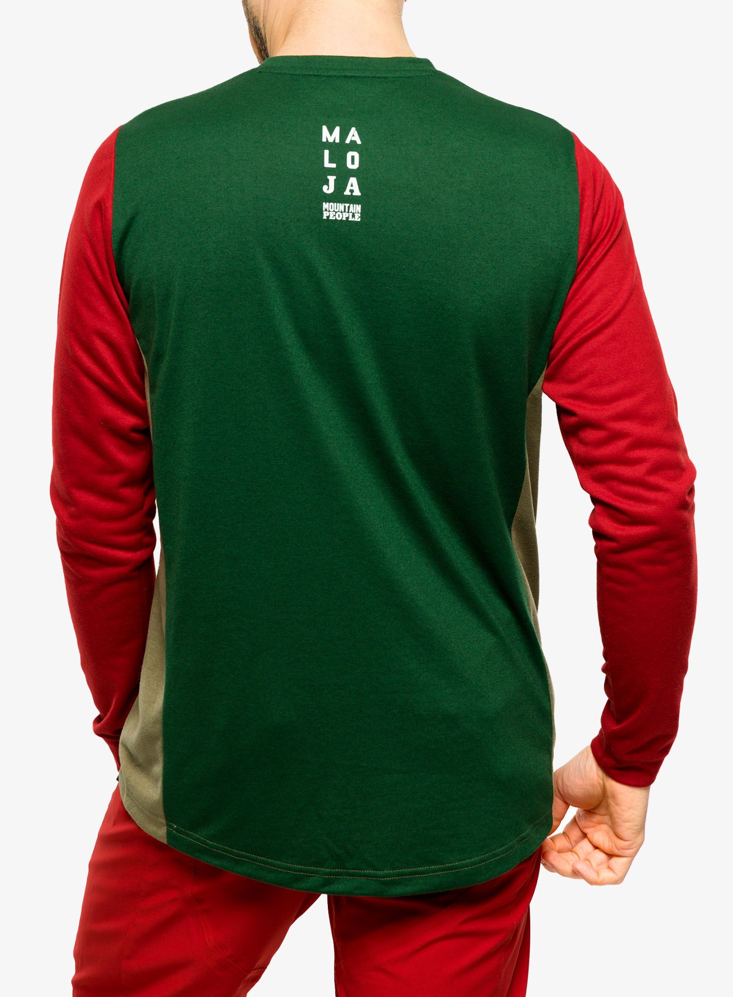 Dukserica enduro Maloja Haunold - oak multi