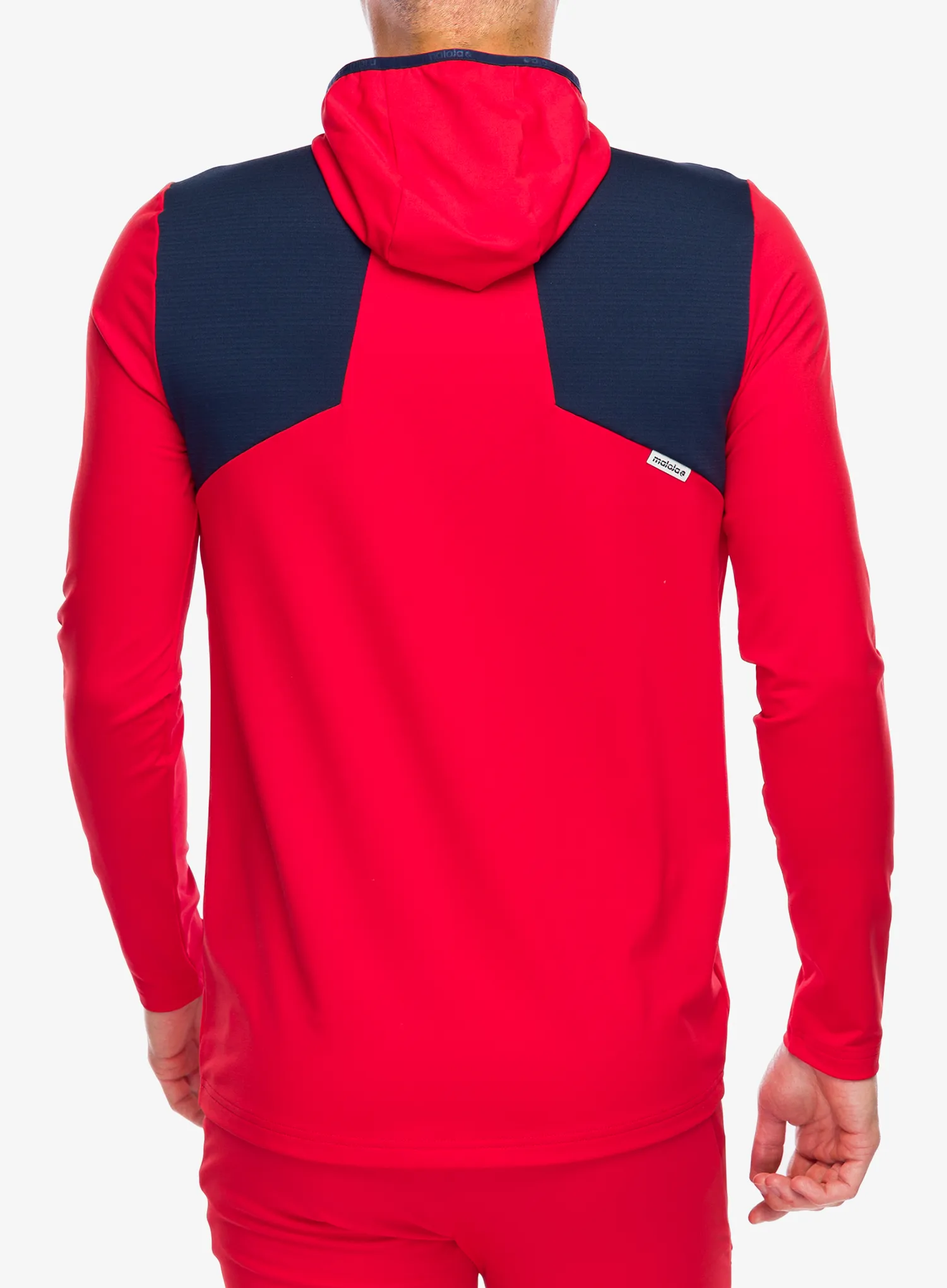 Majica s kapuljačom Maloja Kaltern - fire red multi