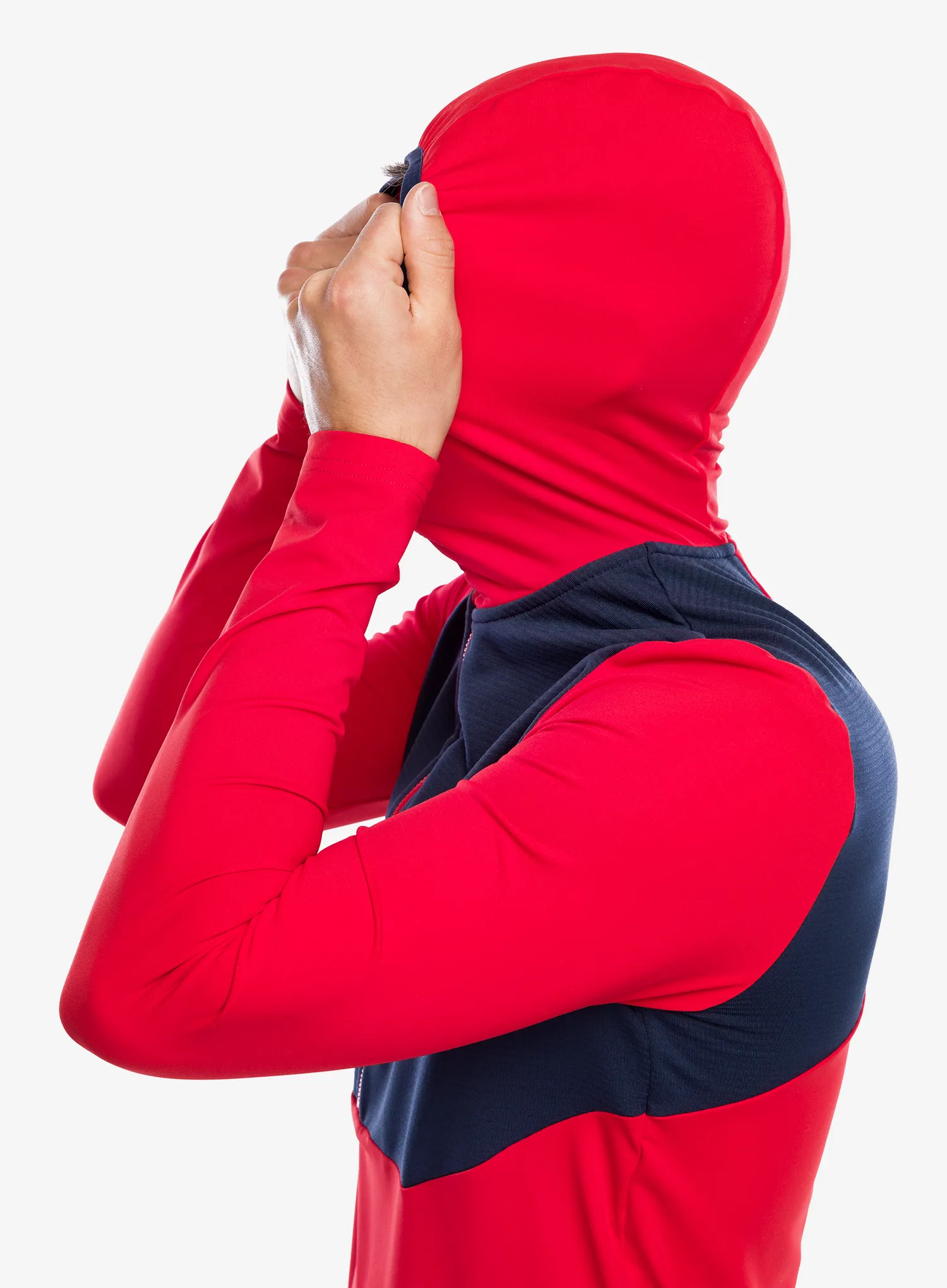 Majica s kapuljačom Maloja Kaltern - fire red multi