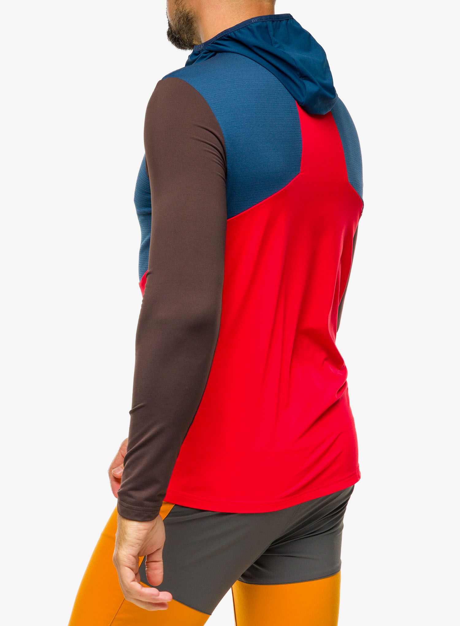 Majica s kapuljačom Maloja Kaltern - midnight multi/multi