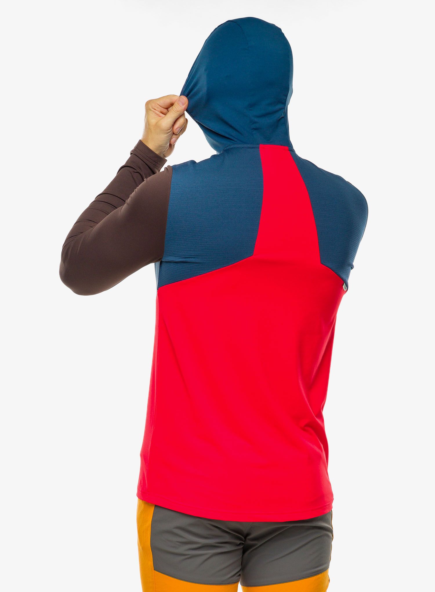 Majica s kapuljačom Maloja Kaltern - midnight multi/multi
