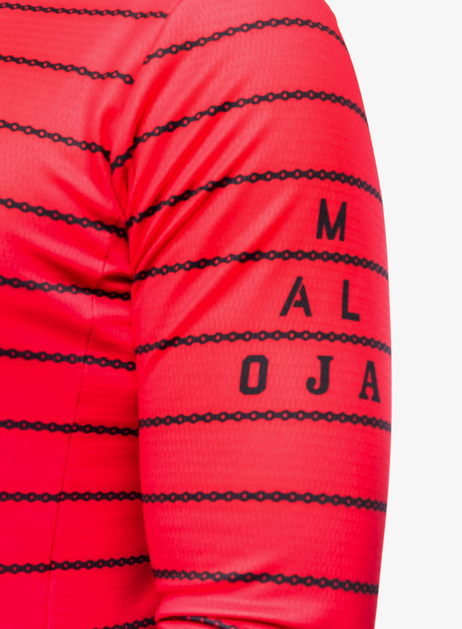 Biciklistička dukserica Maloja Salsera - fire red stripe
