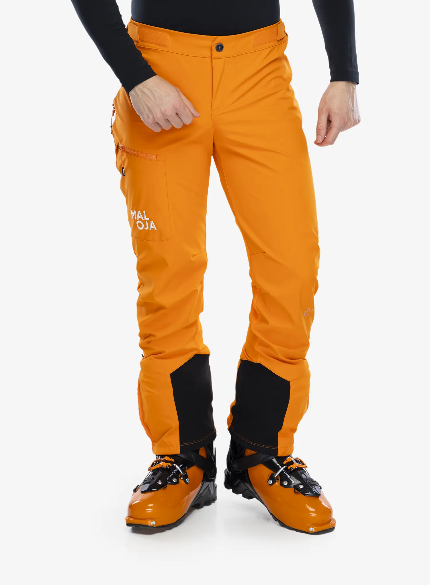 Softshell hlače Maloja Schneefink - orange sun