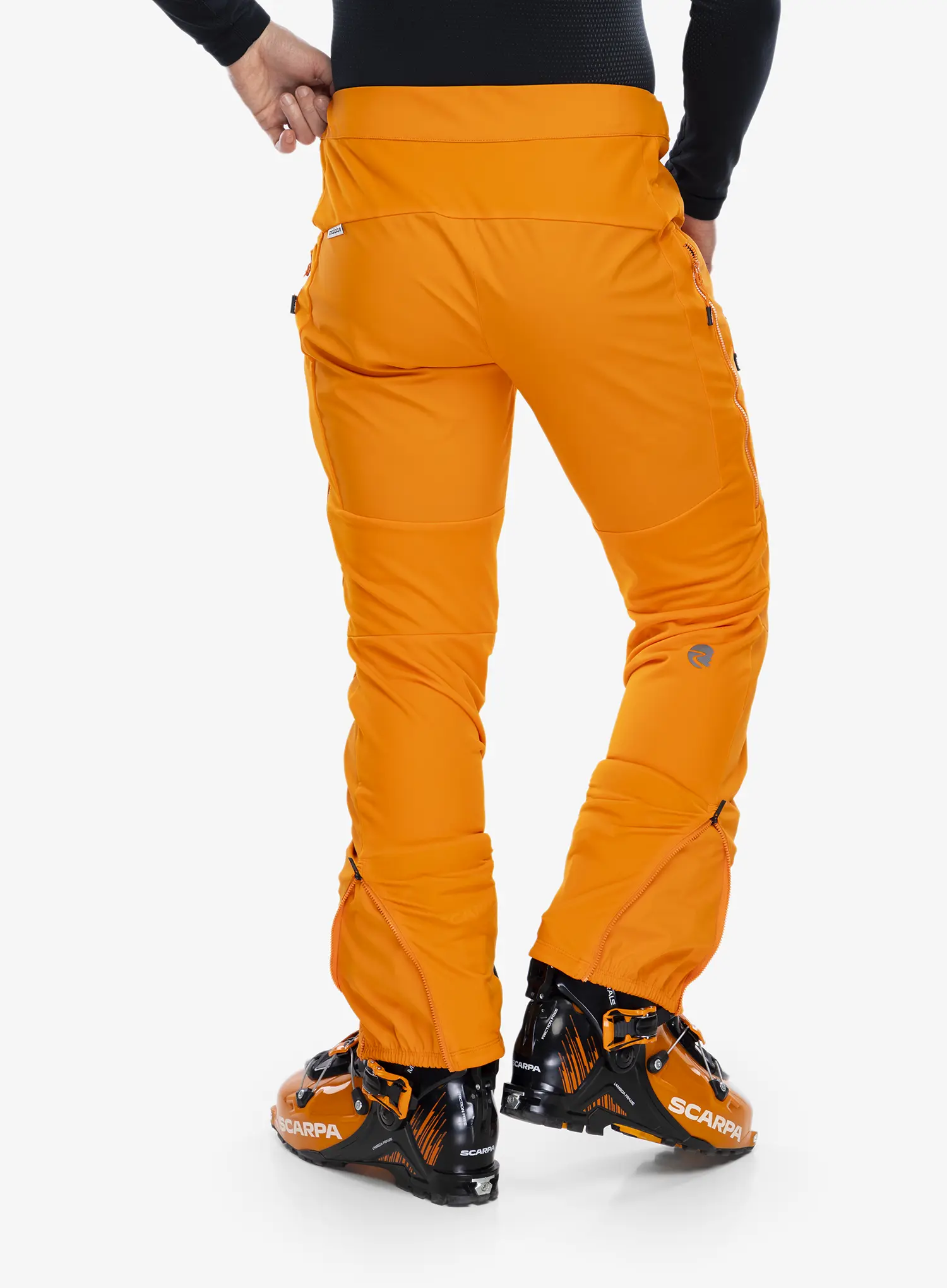 Softshell hlače Maloja Schneefink - orange sun