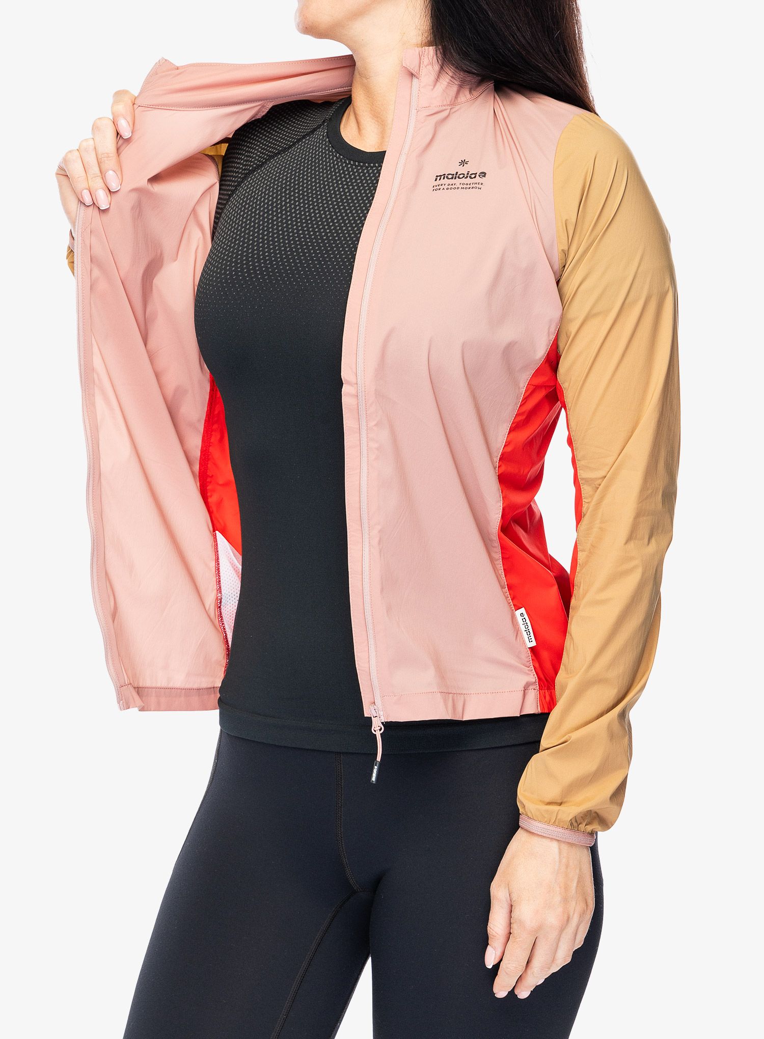 Ženska biciklistička jakna Maloja Seis Jacket - mauve multi
