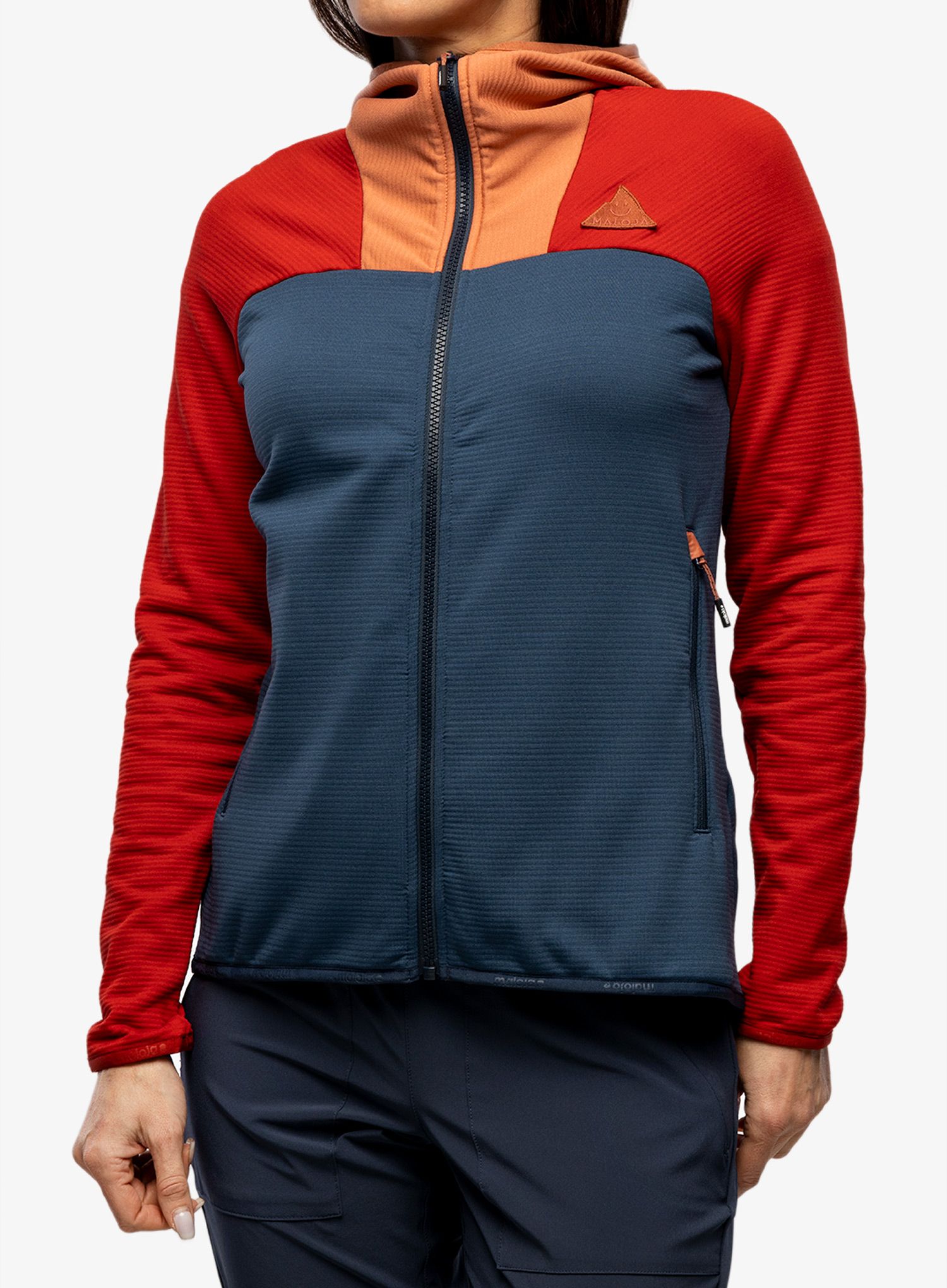 Ženska trekking dukserica Maloja Sunflower - midnight multi