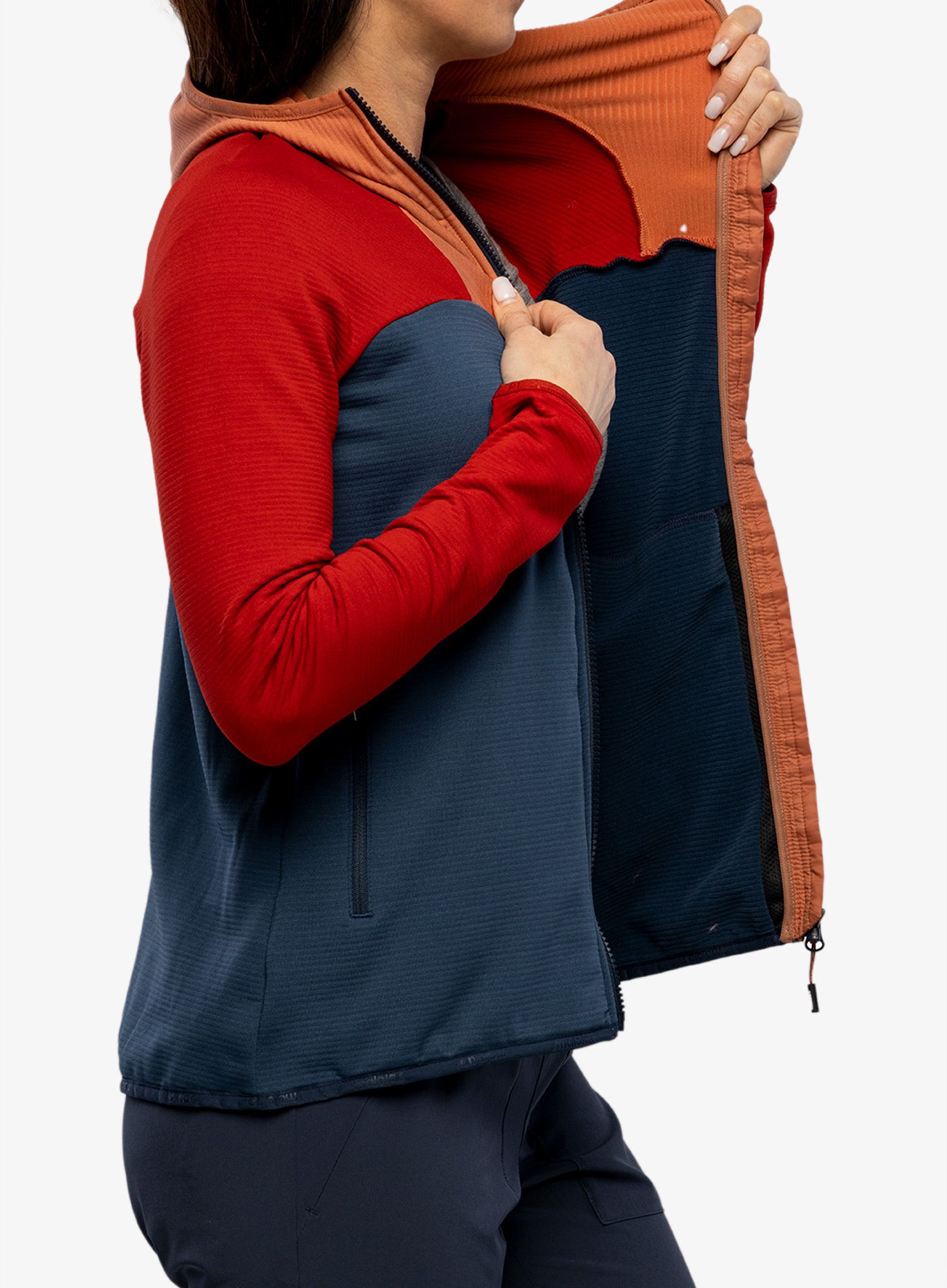 Ženska trekking dukserica Maloja Sunflower - midnight multi