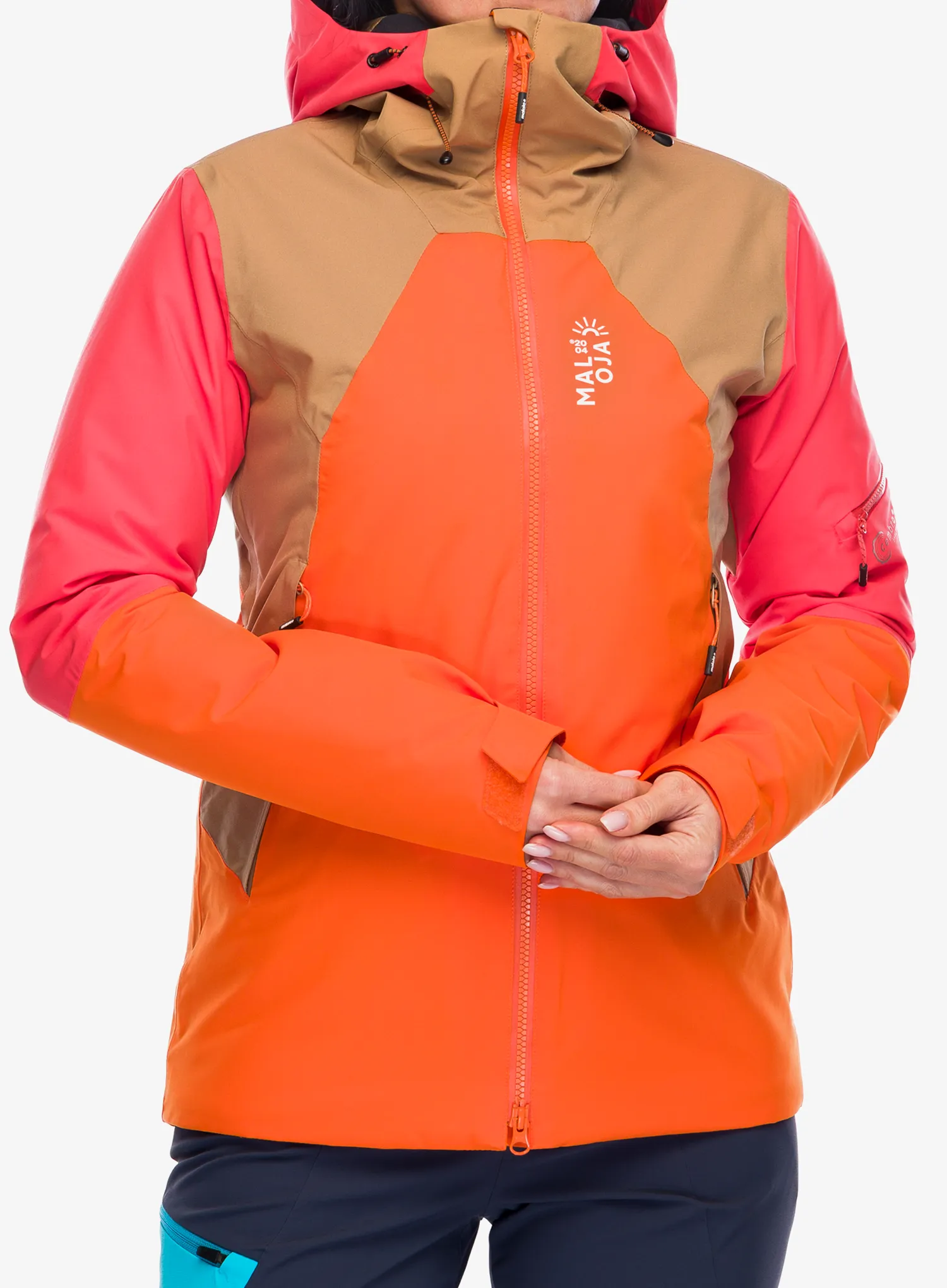 Ženska skijaška jakna Maloja Tosc - orange sun