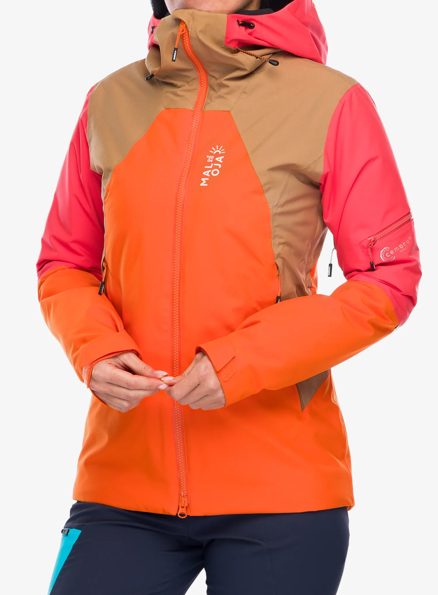 Ženska skijaška jakna Maloja Tosc - orange sun