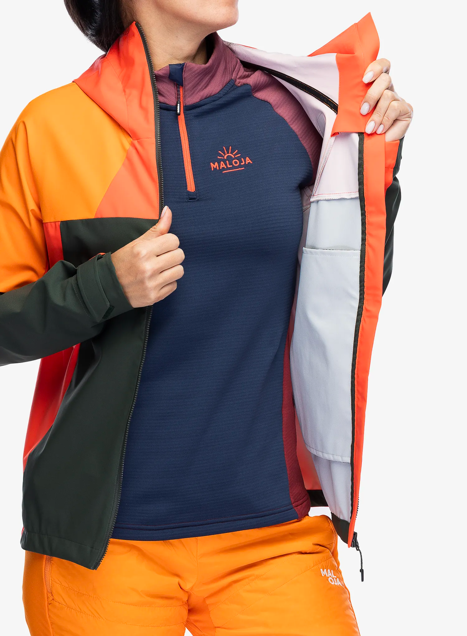 Ženska softshell jakna Maloja Zaubernock - deep forest