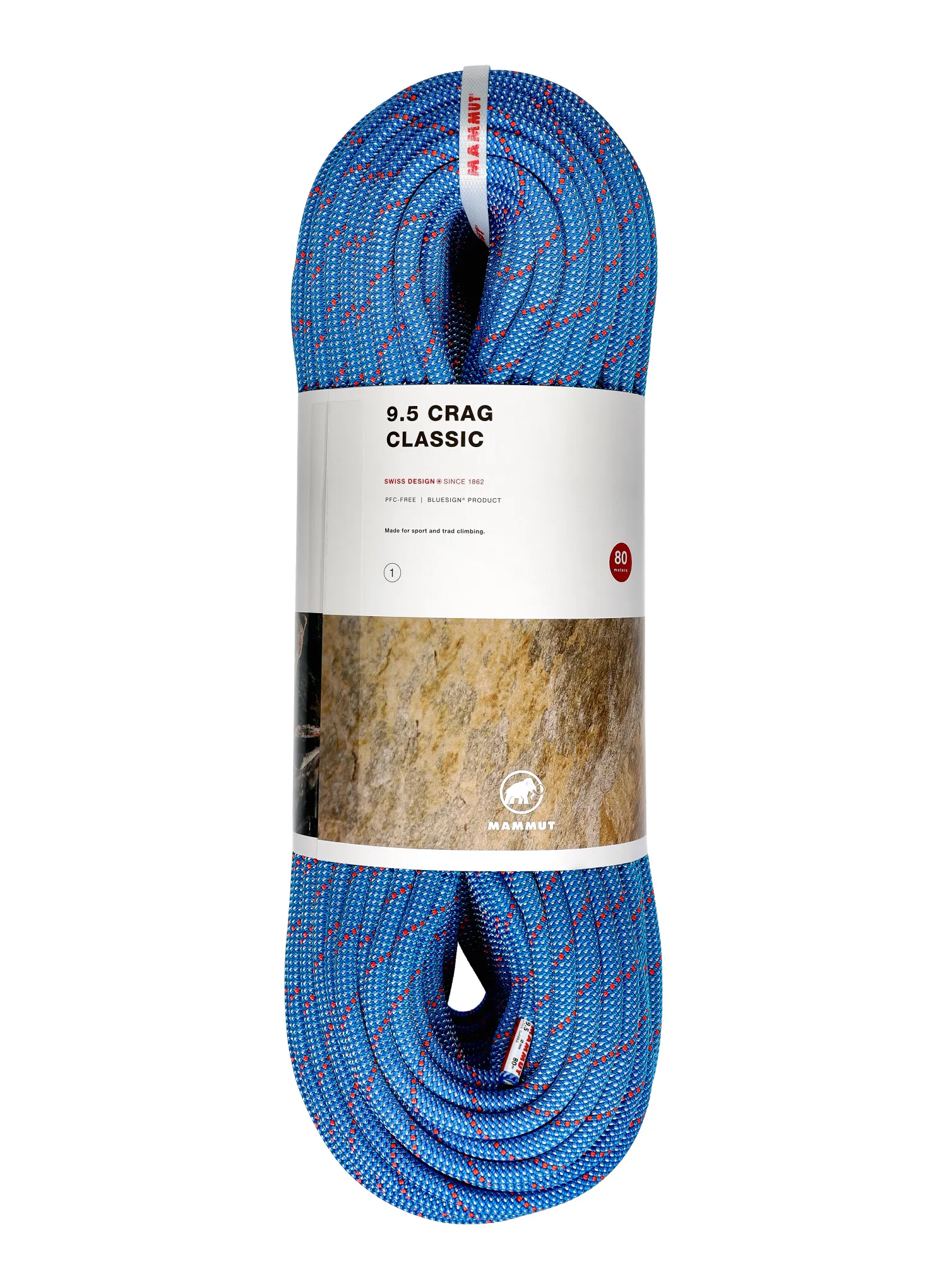 Dinamičko uže Mammut 9.5 Crag Classic Rope 80 m - blue/white