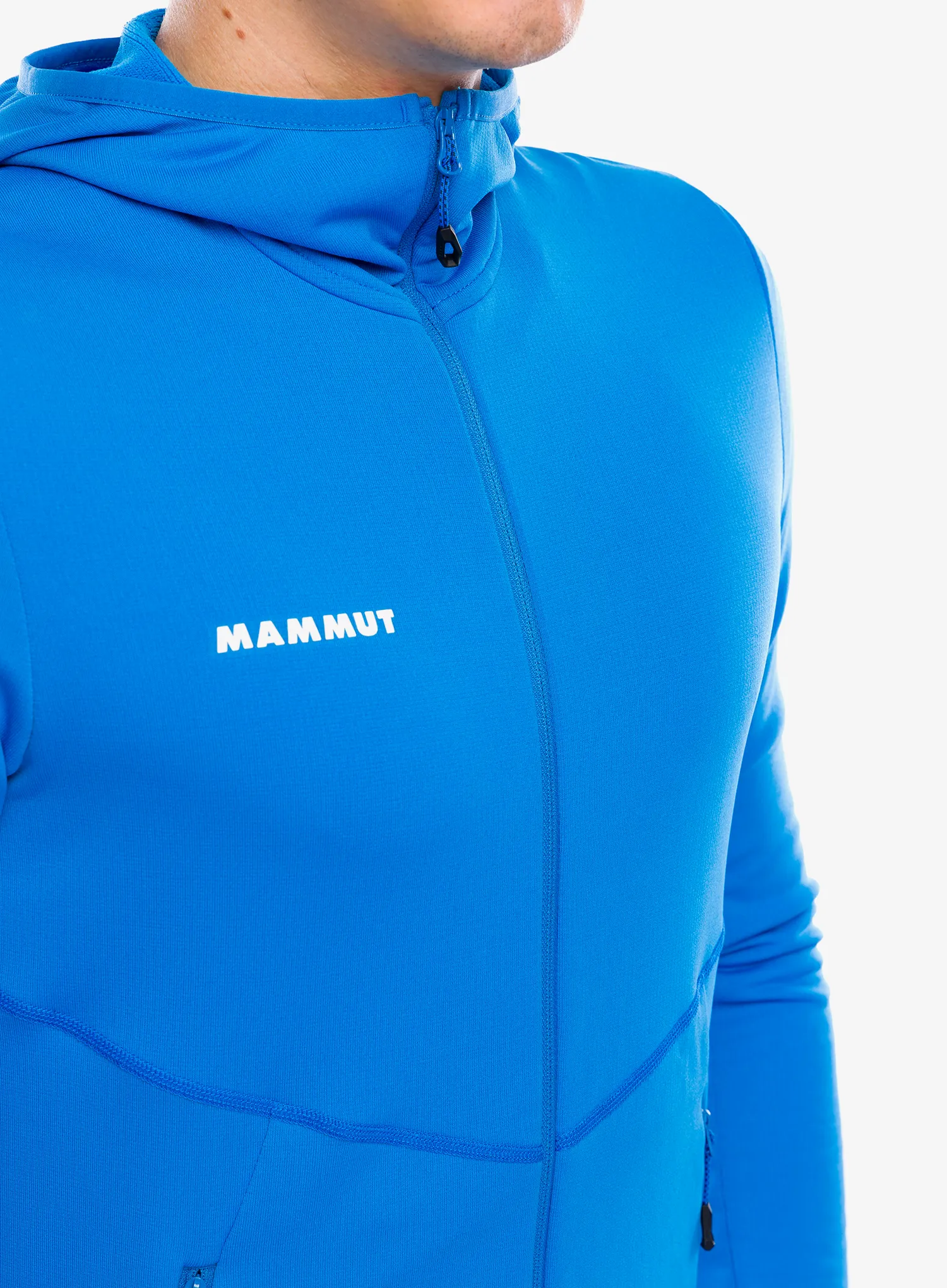Majica s kapuljačom Mammut Aconcagua Light ML Hooded Jacket - glacier blue