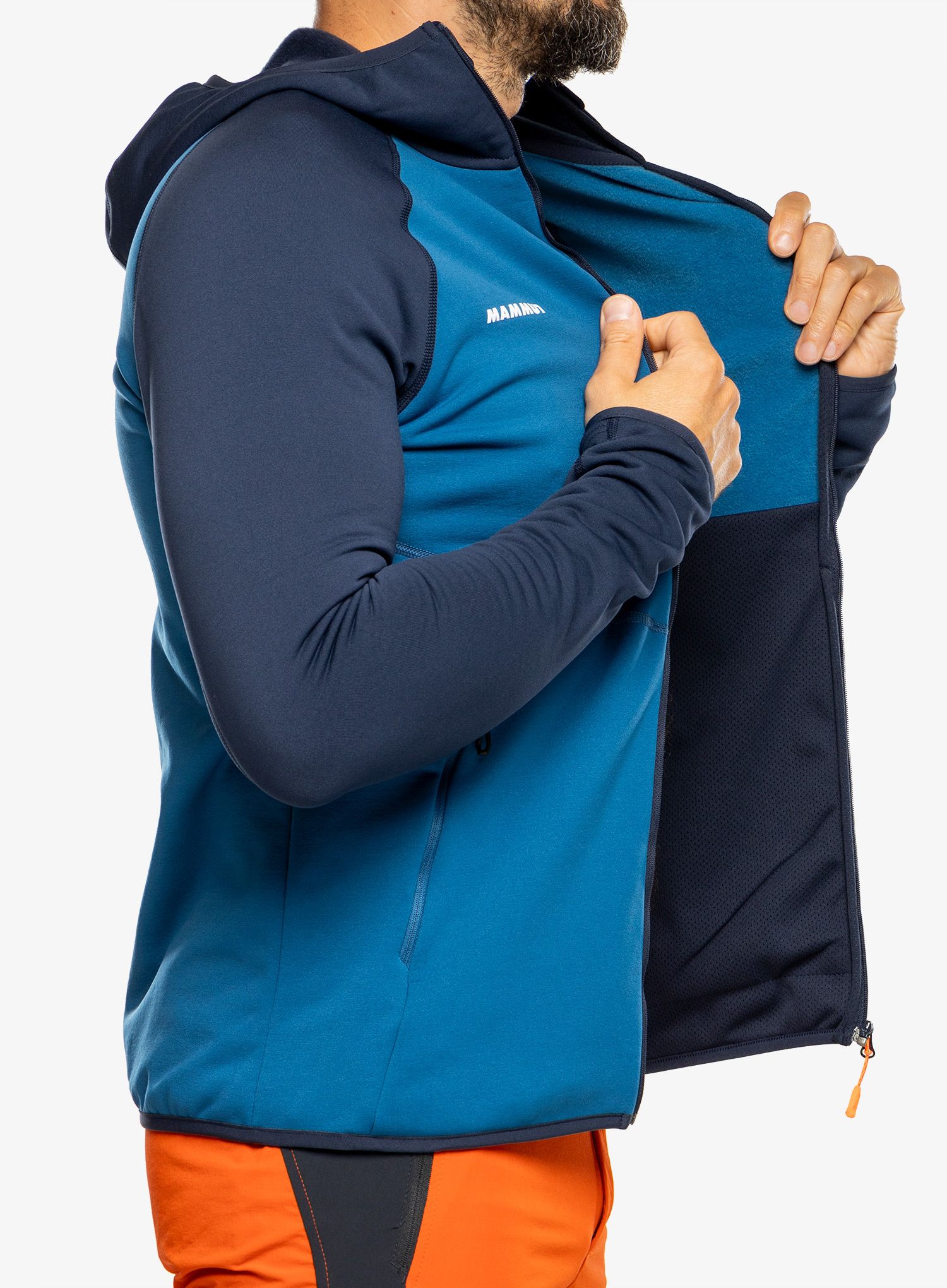 Trekking dukserica Mammut Aconcagua ML Hooded Jacket - deep ice/marine
