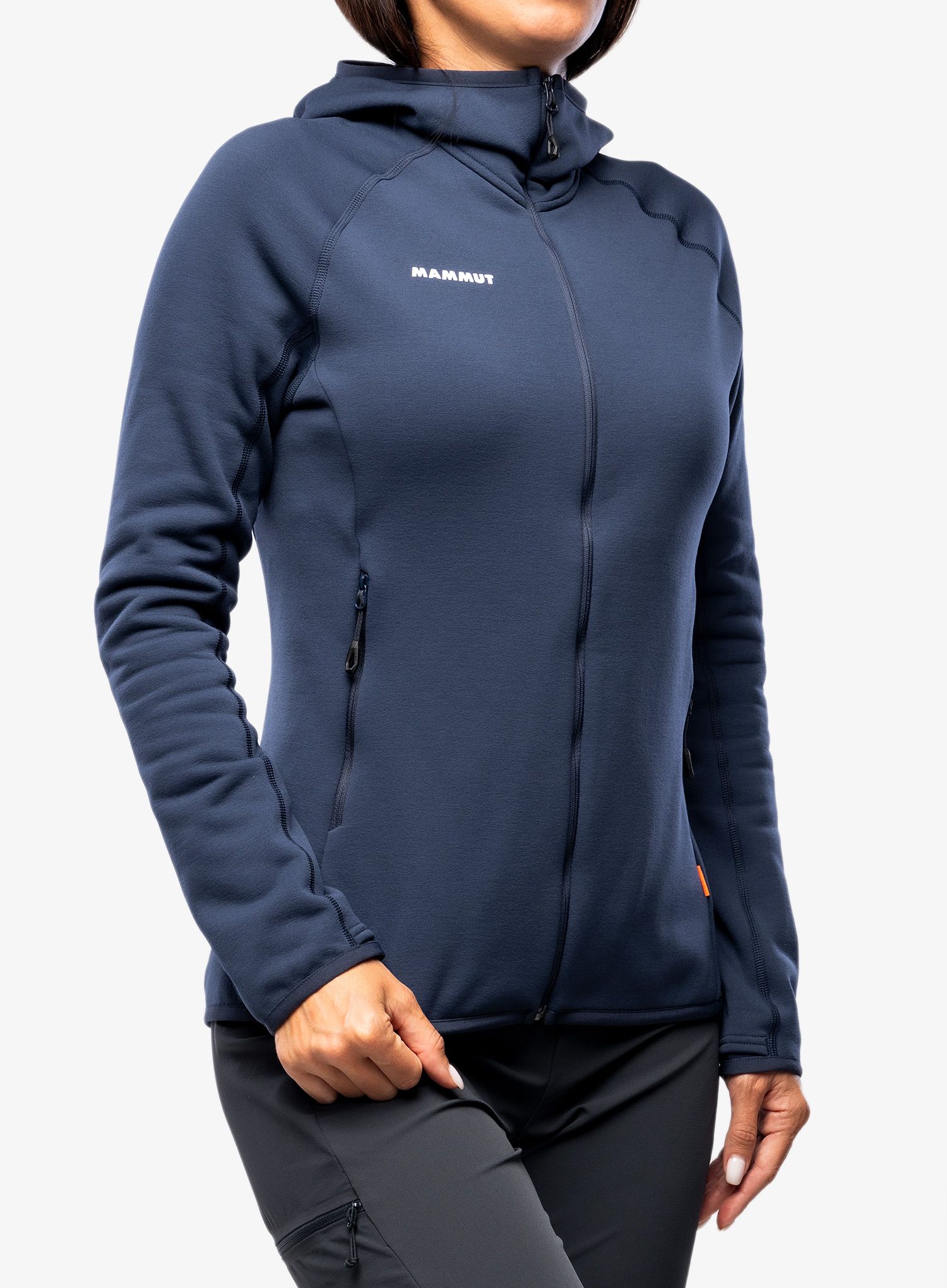 Ženska trekking dukserica Mammut Aconcagua ML Hooded Jacket - marine