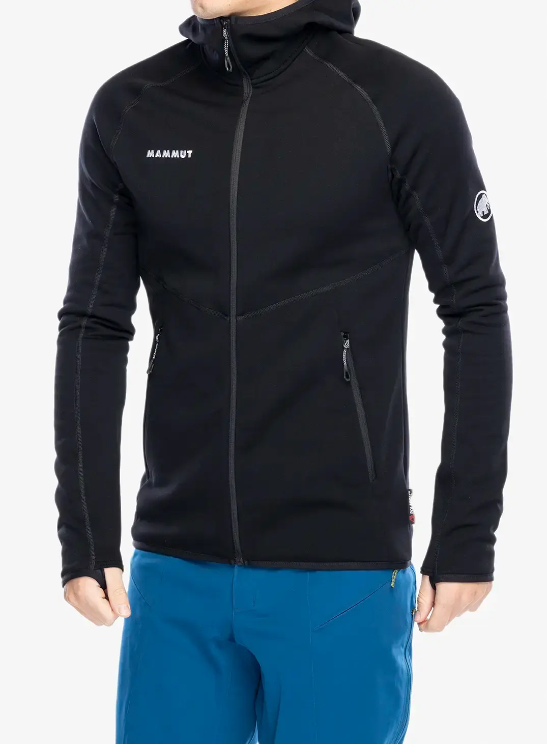 Majica s kapuljačom Mammut Aconcagua ML Hooded Jkt - black