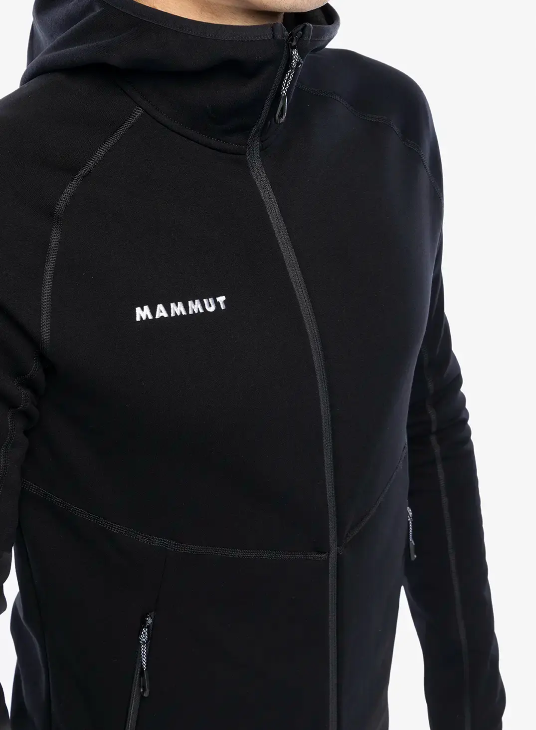 Majica s kapuljačom Mammut Aconcagua ML Hooded Jkt - black