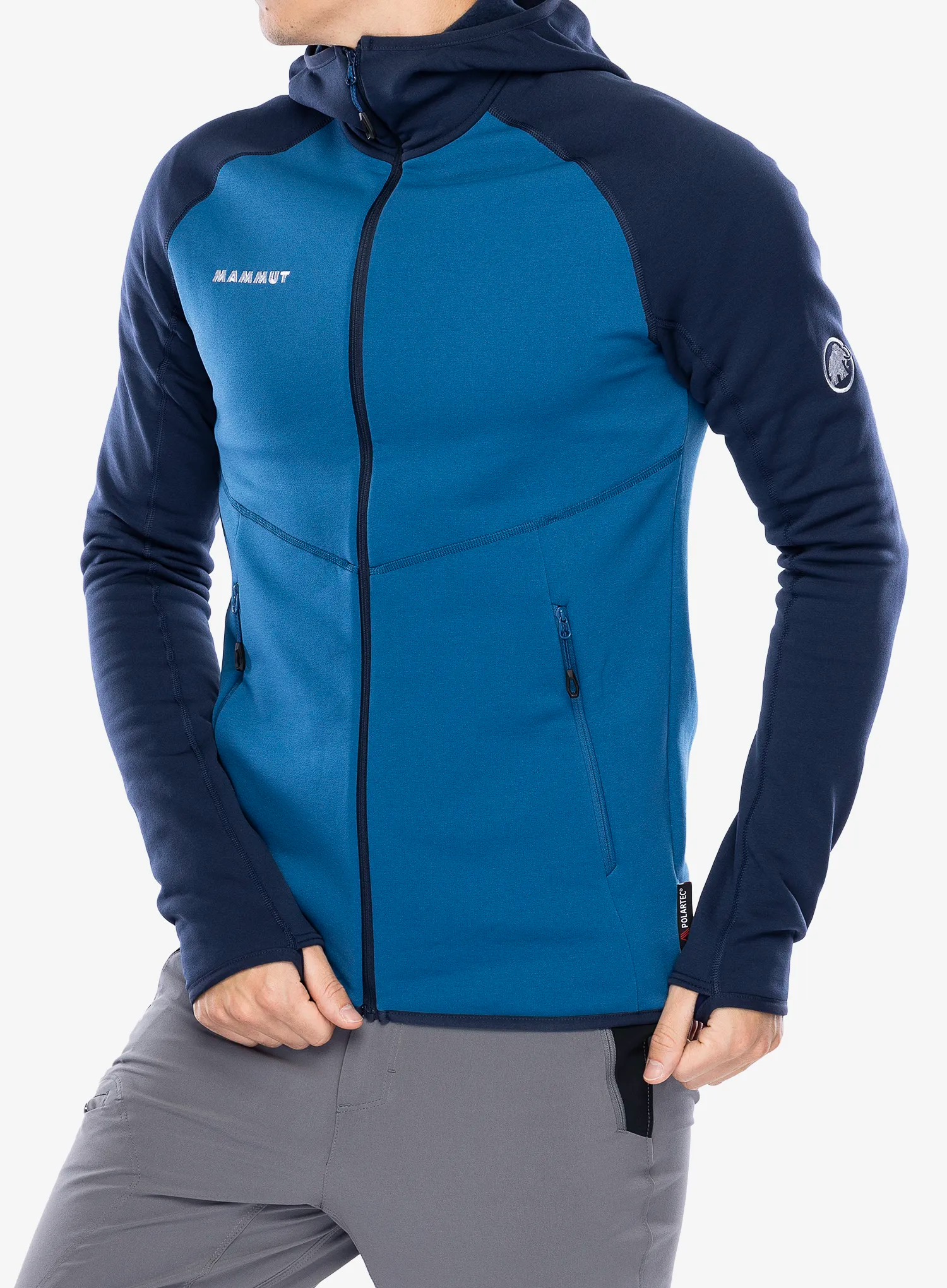 Trekking dukserica Mammut Aconcagua ML Hooded Jkt - deep ice/marine