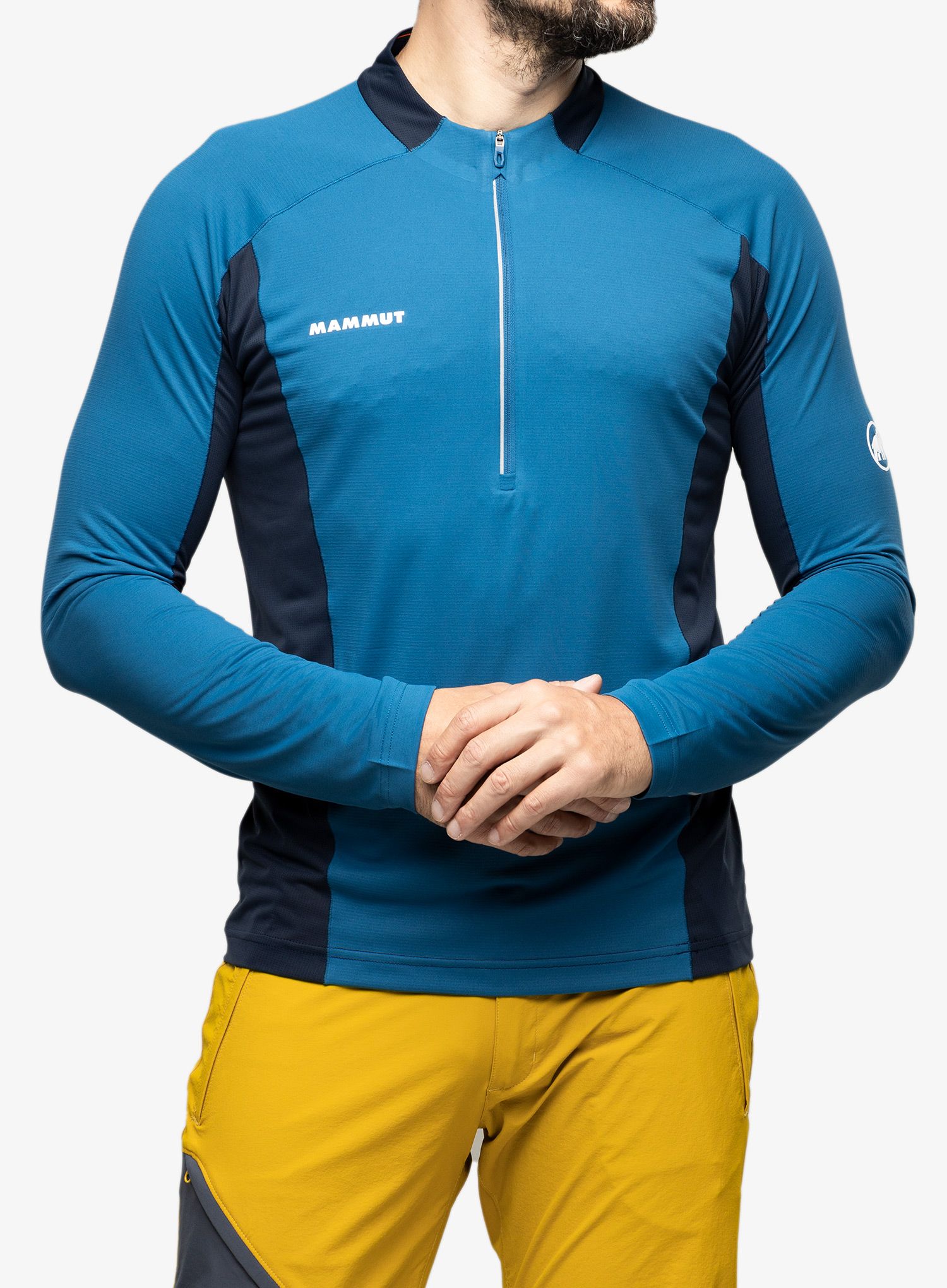 Dukserica Mammut Aenergy FL Half Zip Longsleeve - deep ice/marine