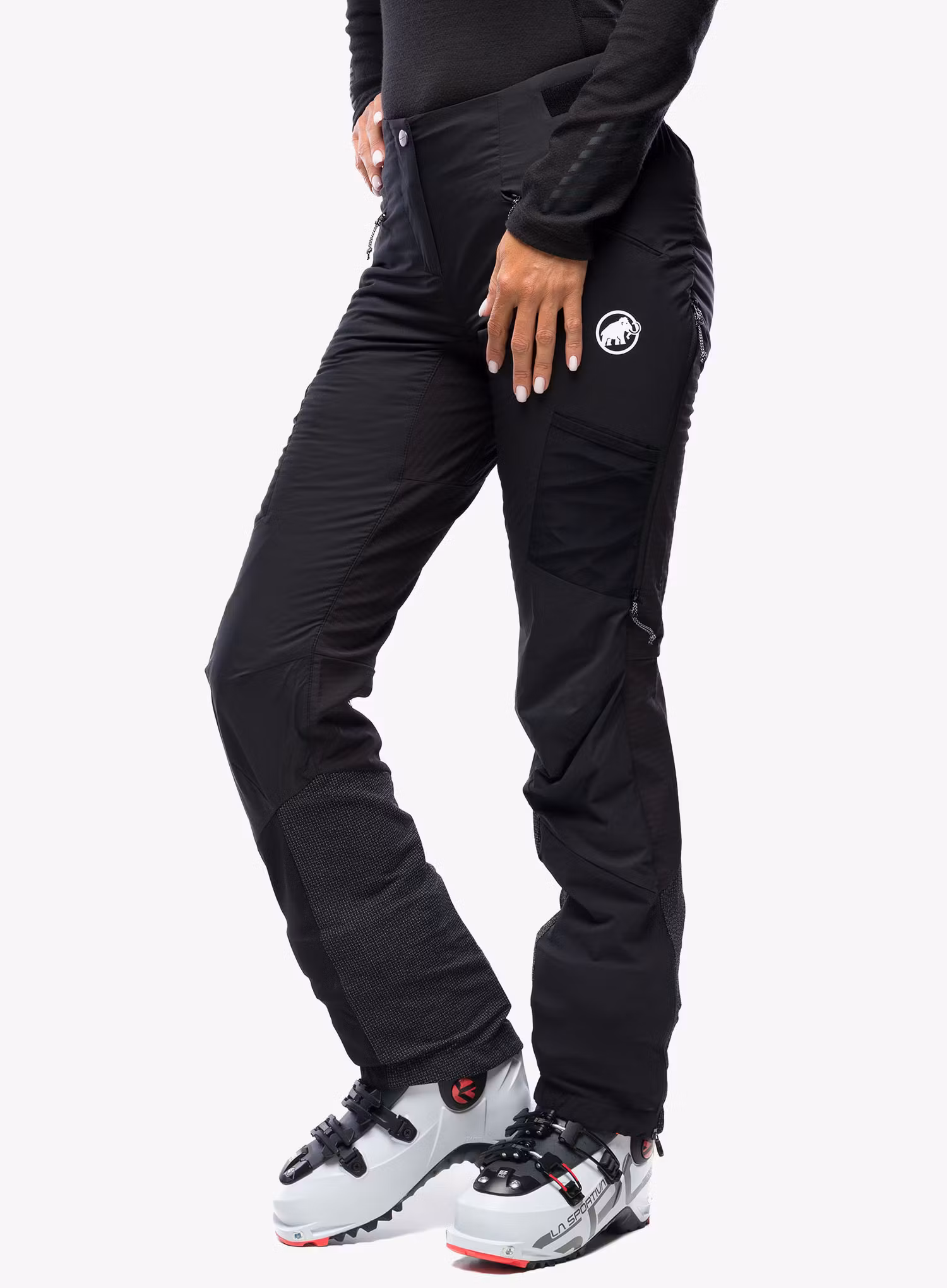 Ženske hlače za turno skijanje Mammut Aenergy IN Hybrid Pants - black