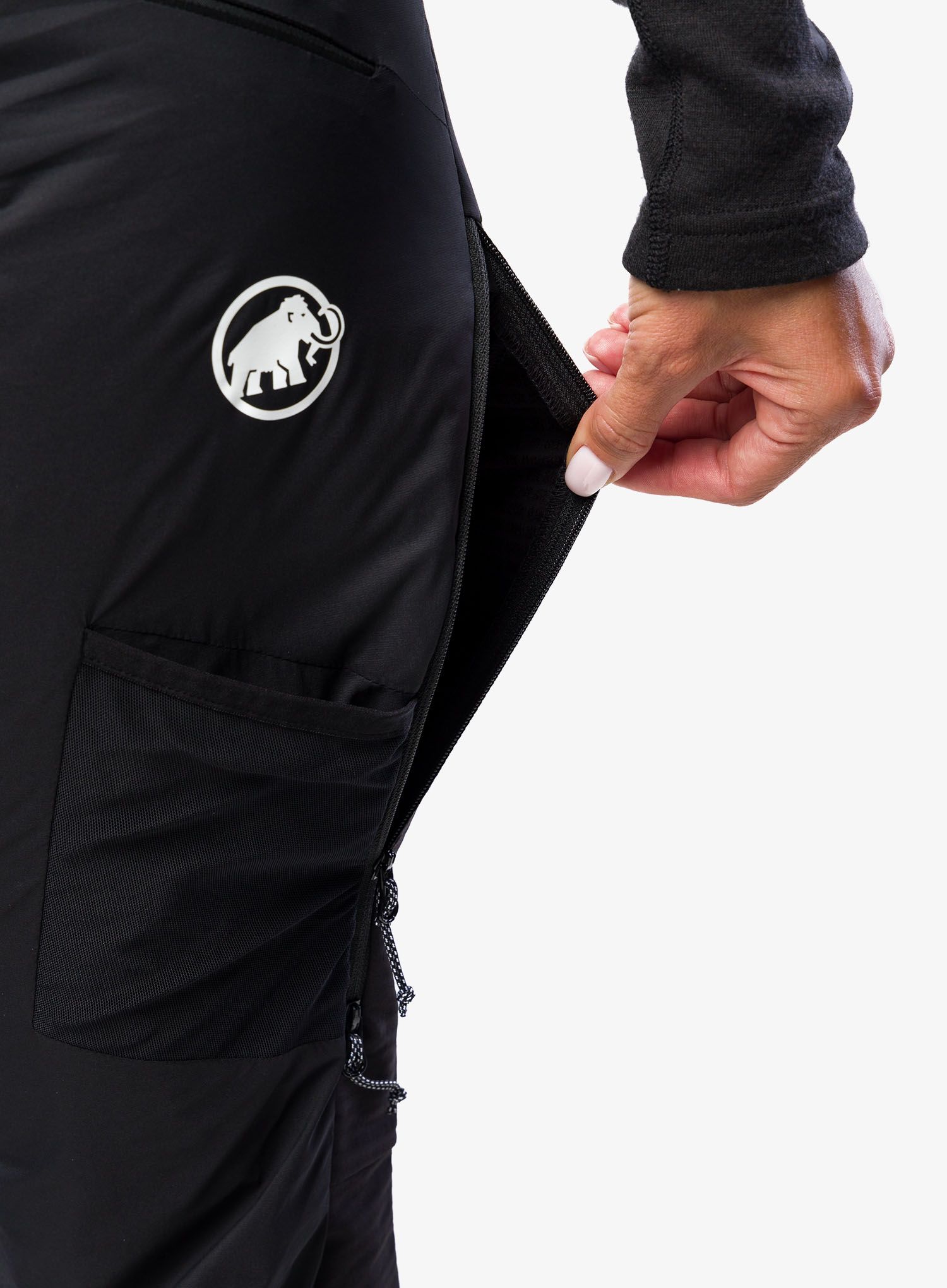 Ženske hlače za turno skijanje Mammut Aenergy IN Hybrid Pants - black