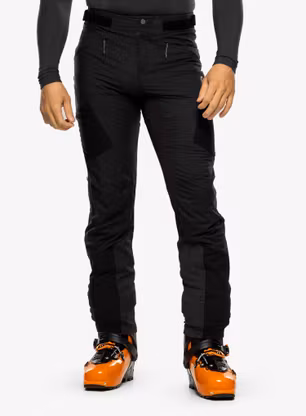 Hlače s postavom Mammut Aenergy IN Hybrid Pants - black/vibrant orange