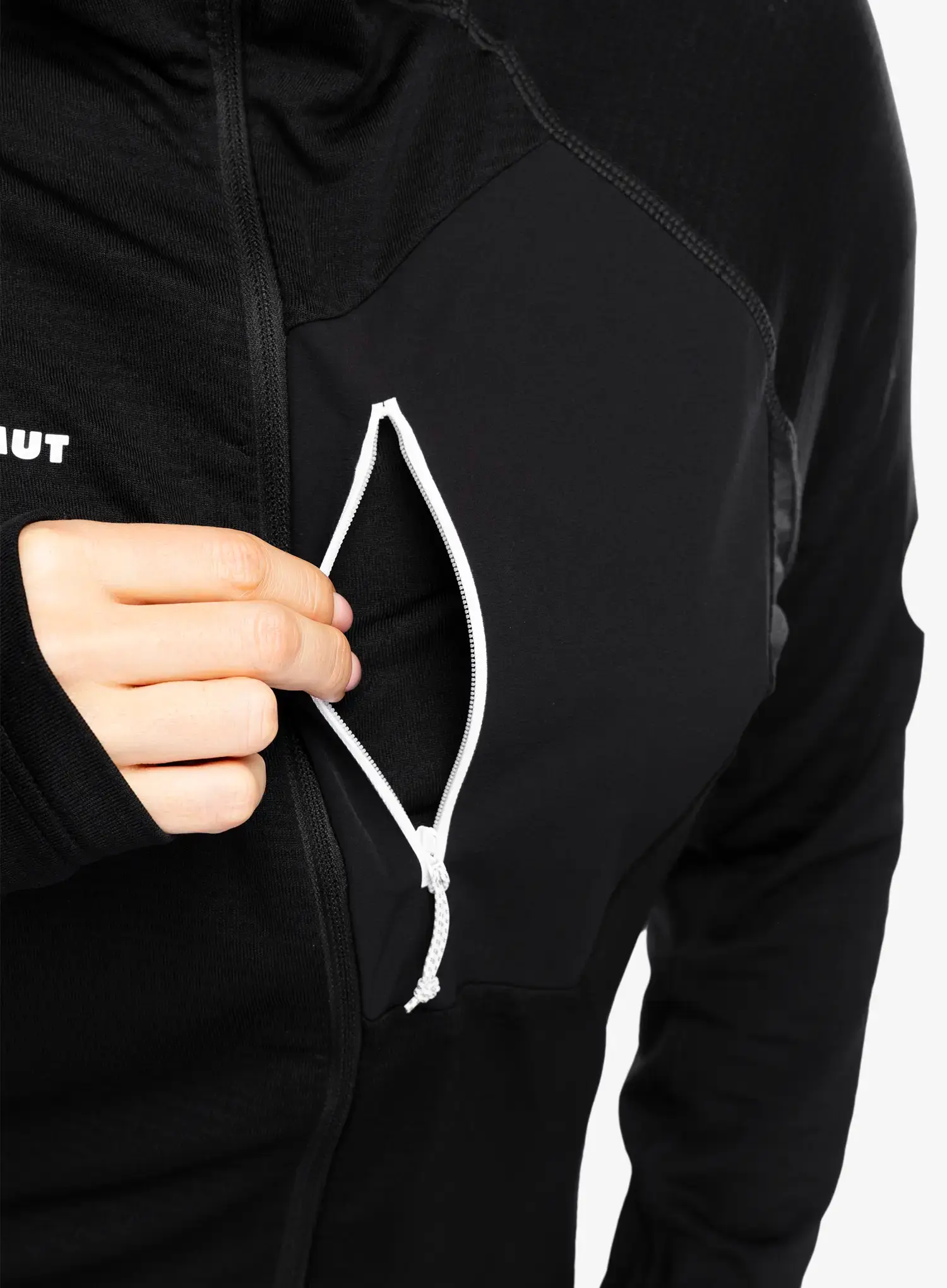 Dukserica s kapuljačom ženska Mammut Aenergy Light ML Hooded Jacket - black