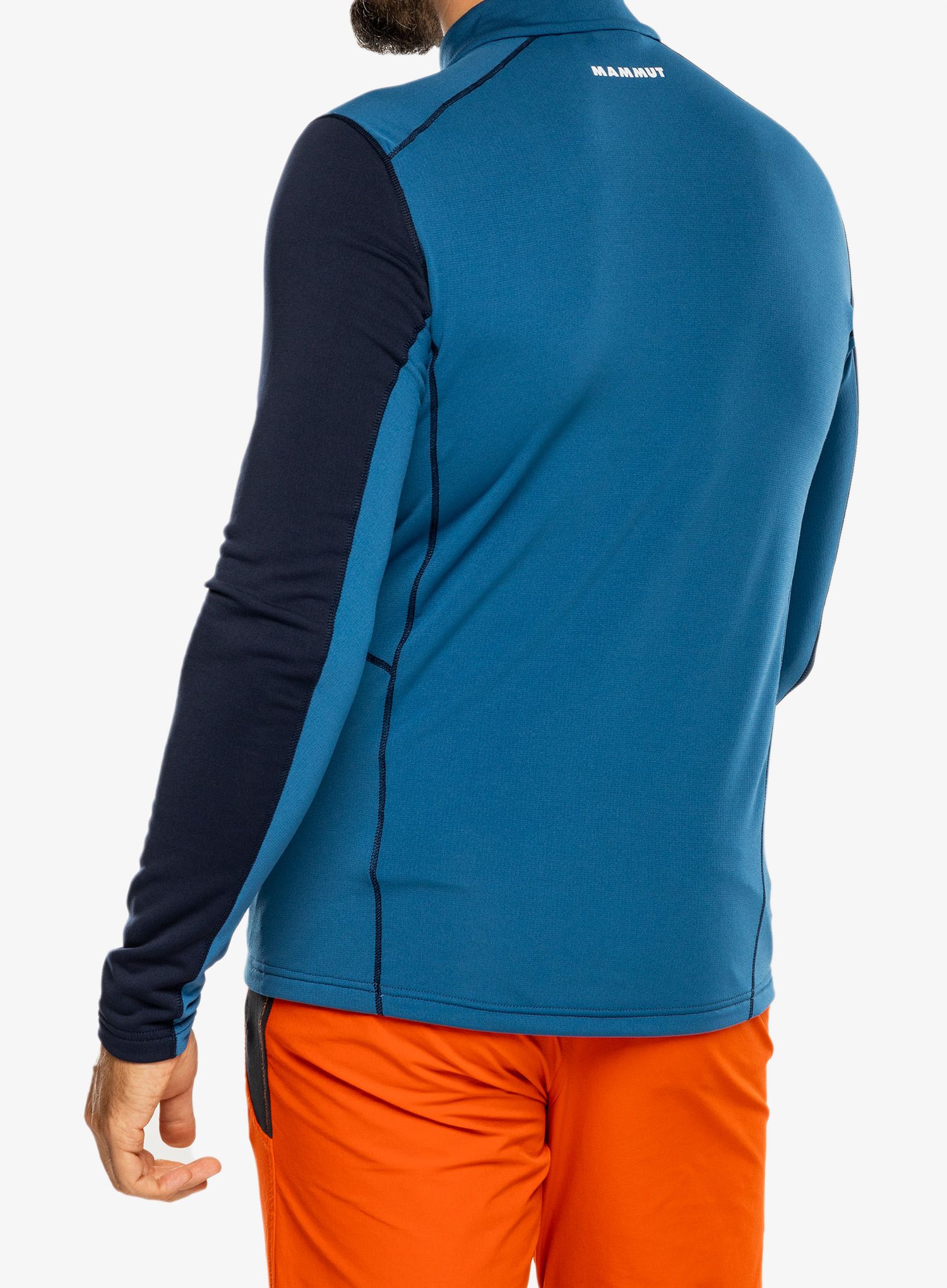 Dukserica s 1/2 patentnim zatvaračem Mammut Aenergy ML Half Zip Pull - deep ice/marine