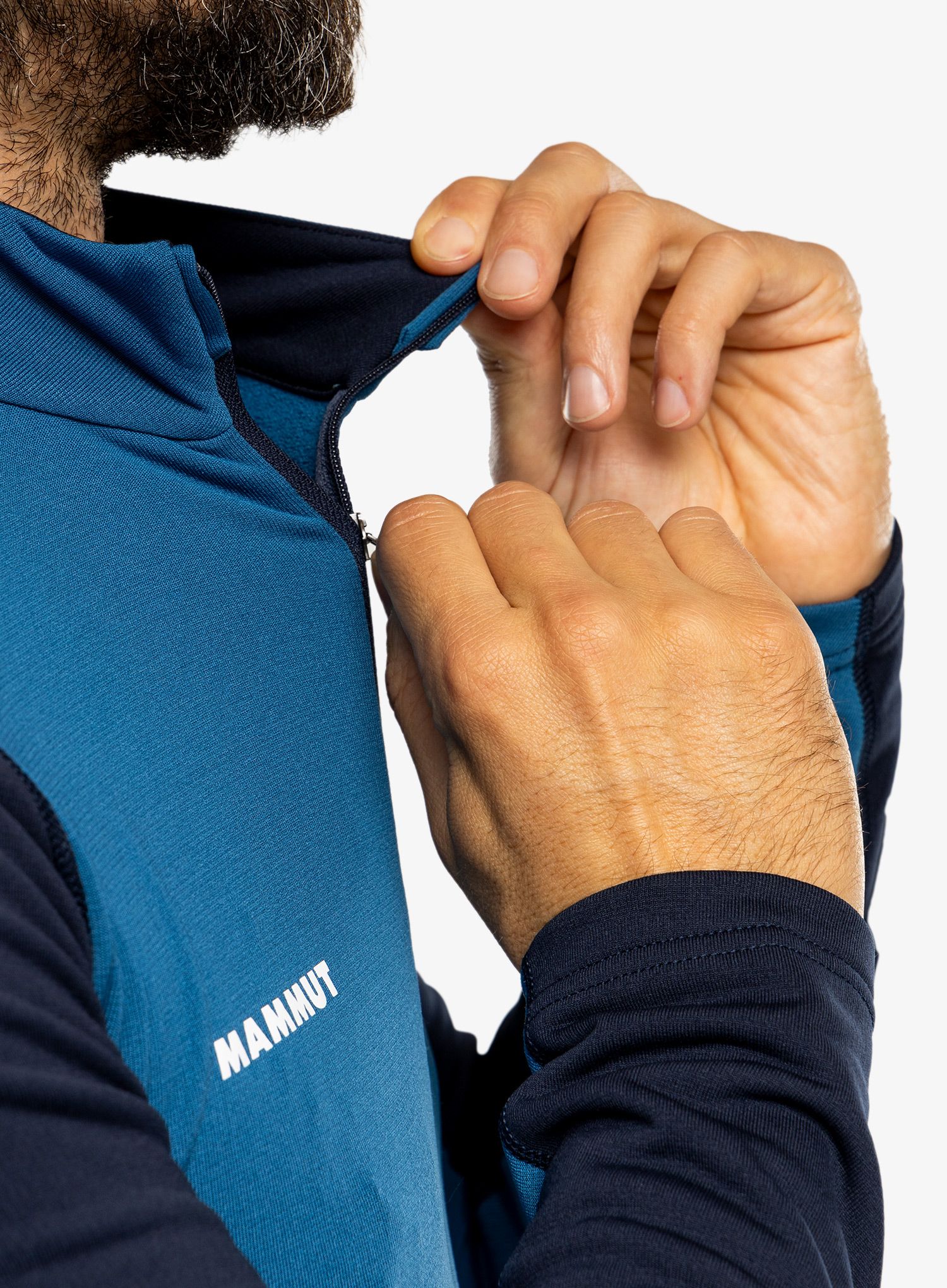 Dukserica s 1/2 patentnim zatvaračem Mammut Aenergy ML Half Zip Pull - deep ice/marine