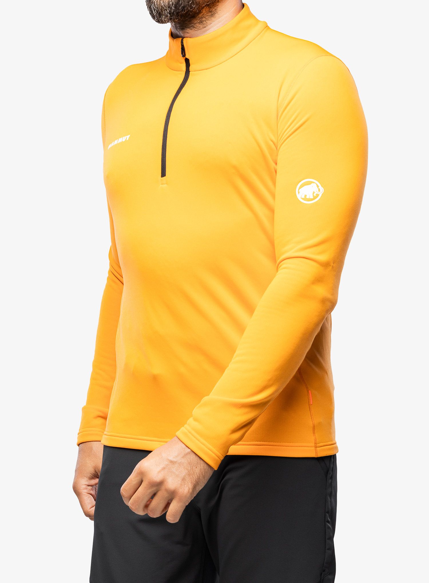 Dukserica od flisa Mammut Aenergy ML Half Zip Pull - tangerine/black