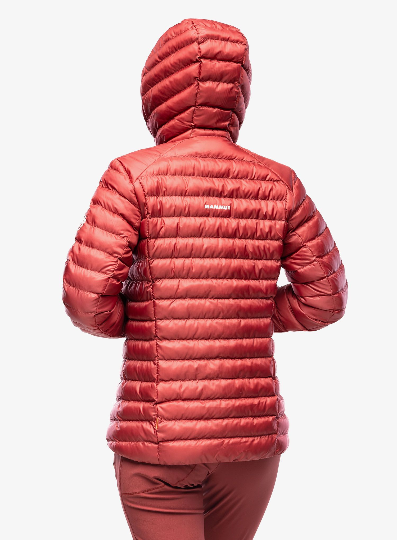 Jakna s postavom ženska Mammut Albula IN Hooded Jacket - blood red