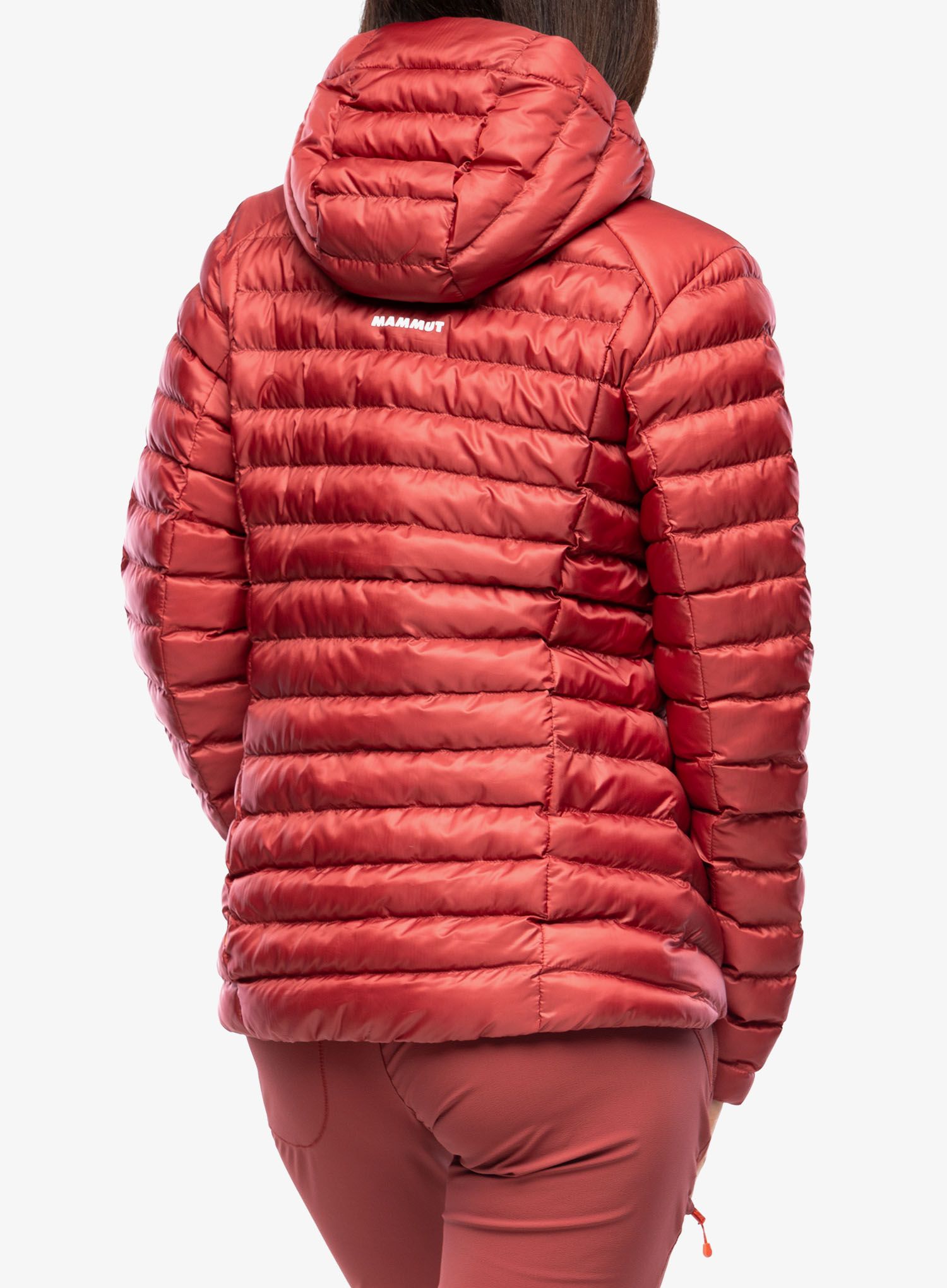Jakna s postavom ženska Mammut Albula IN Hooded Jacket - blood red