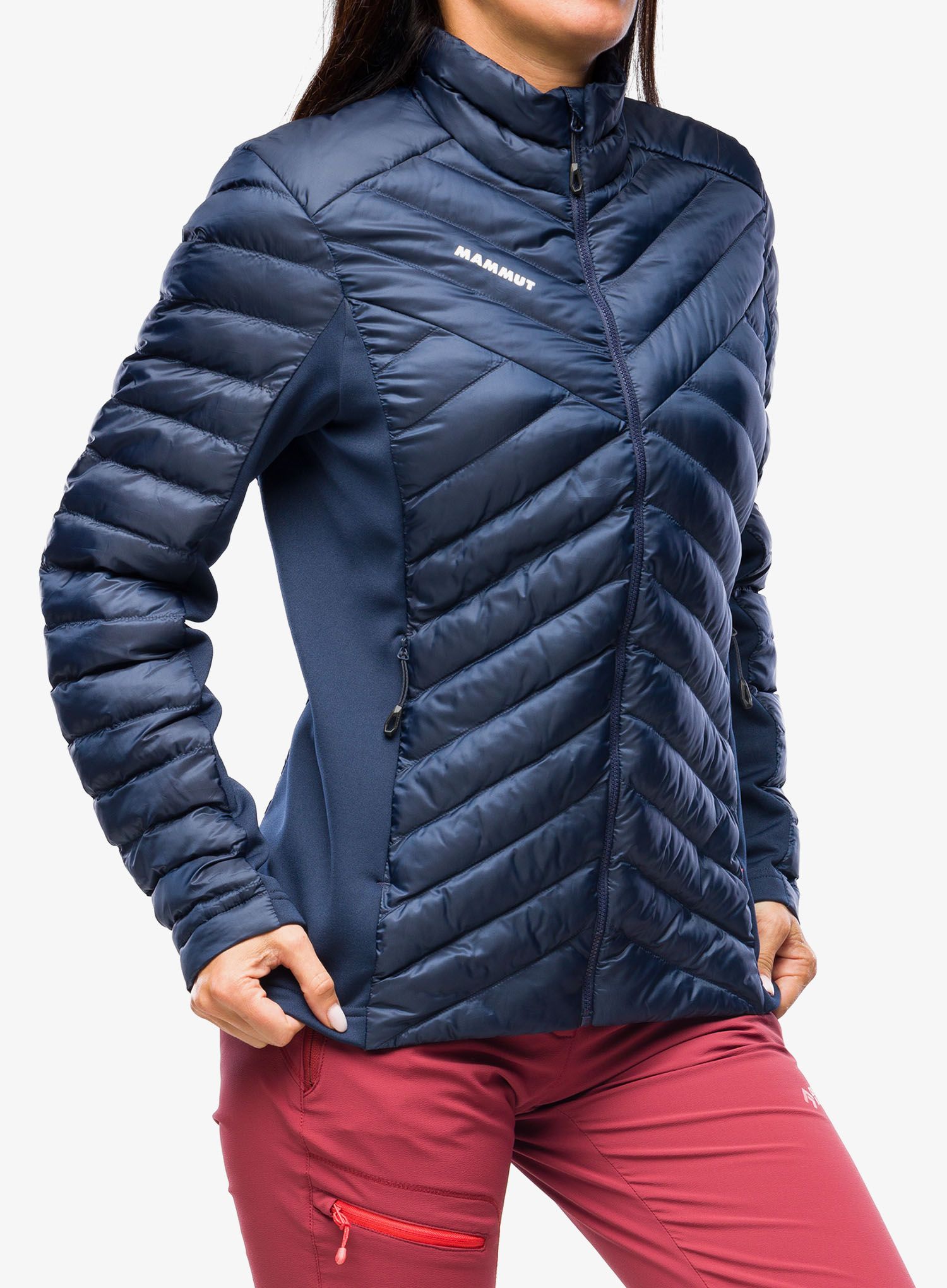 Jakna s postavom ženska Mammut Albula IN Hybrid Jacket - marine